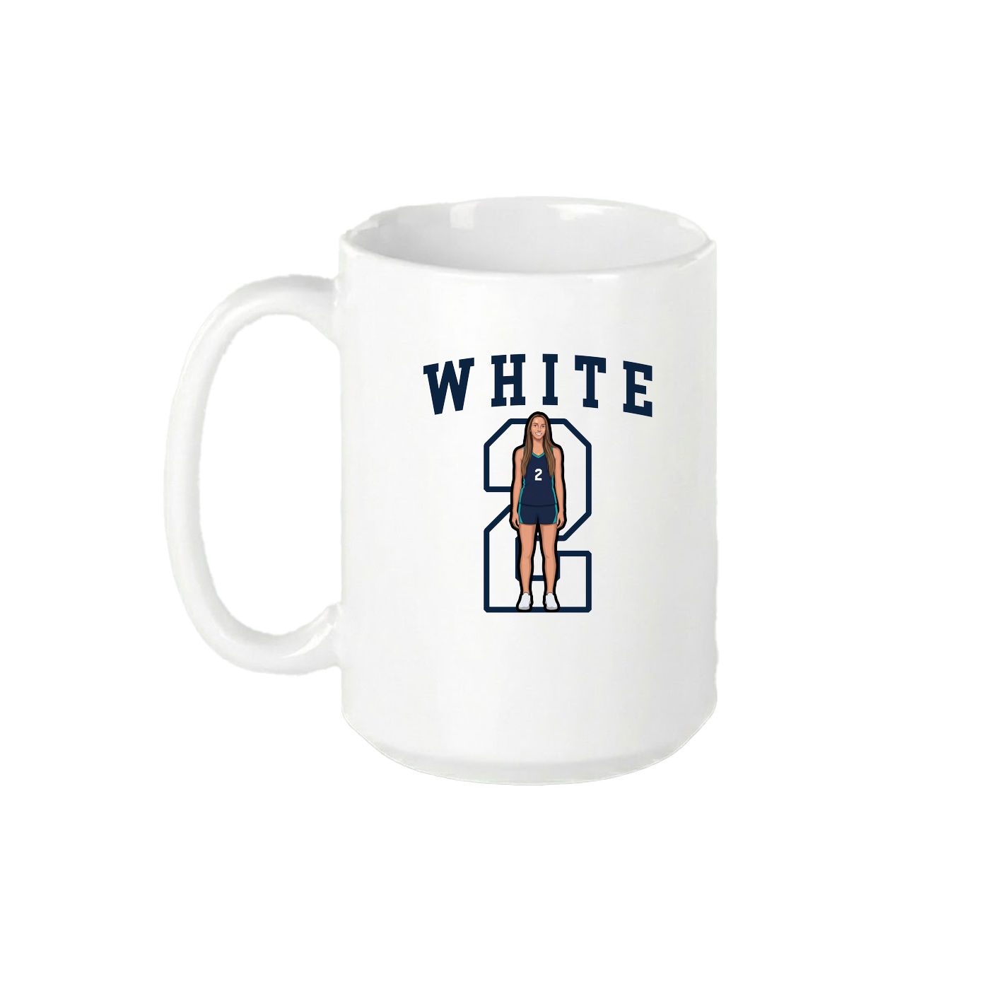 15oz Coffee Mug — Shirsey in White
