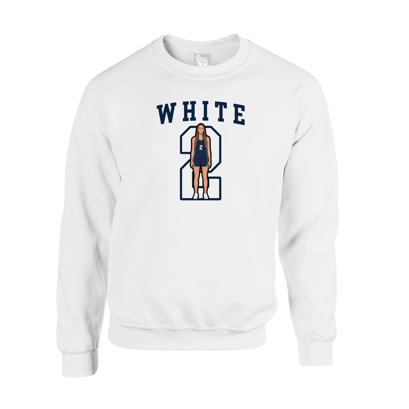 Fleece Crew — Shirsey in White