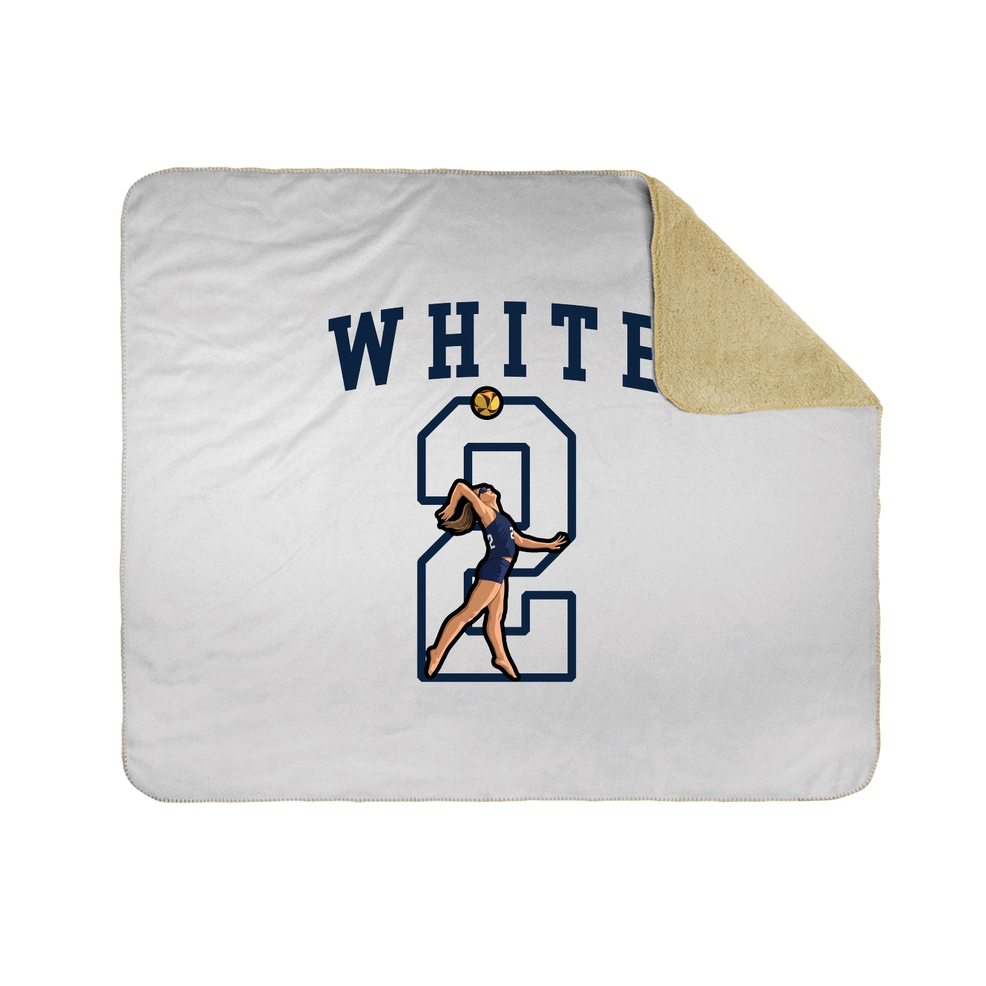 Throw Blanket — Shirsey in White