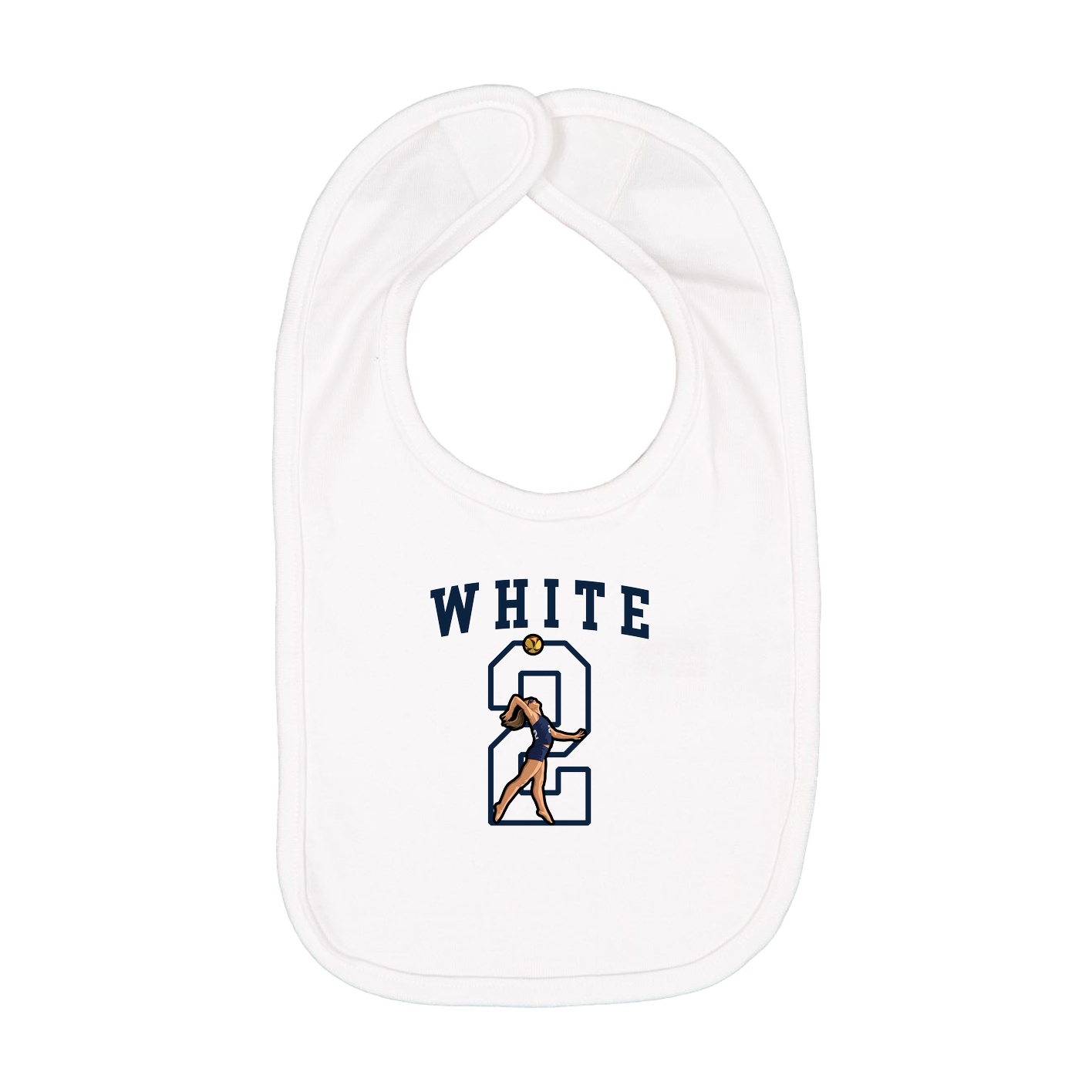 Infant Bib — Shirsey in White