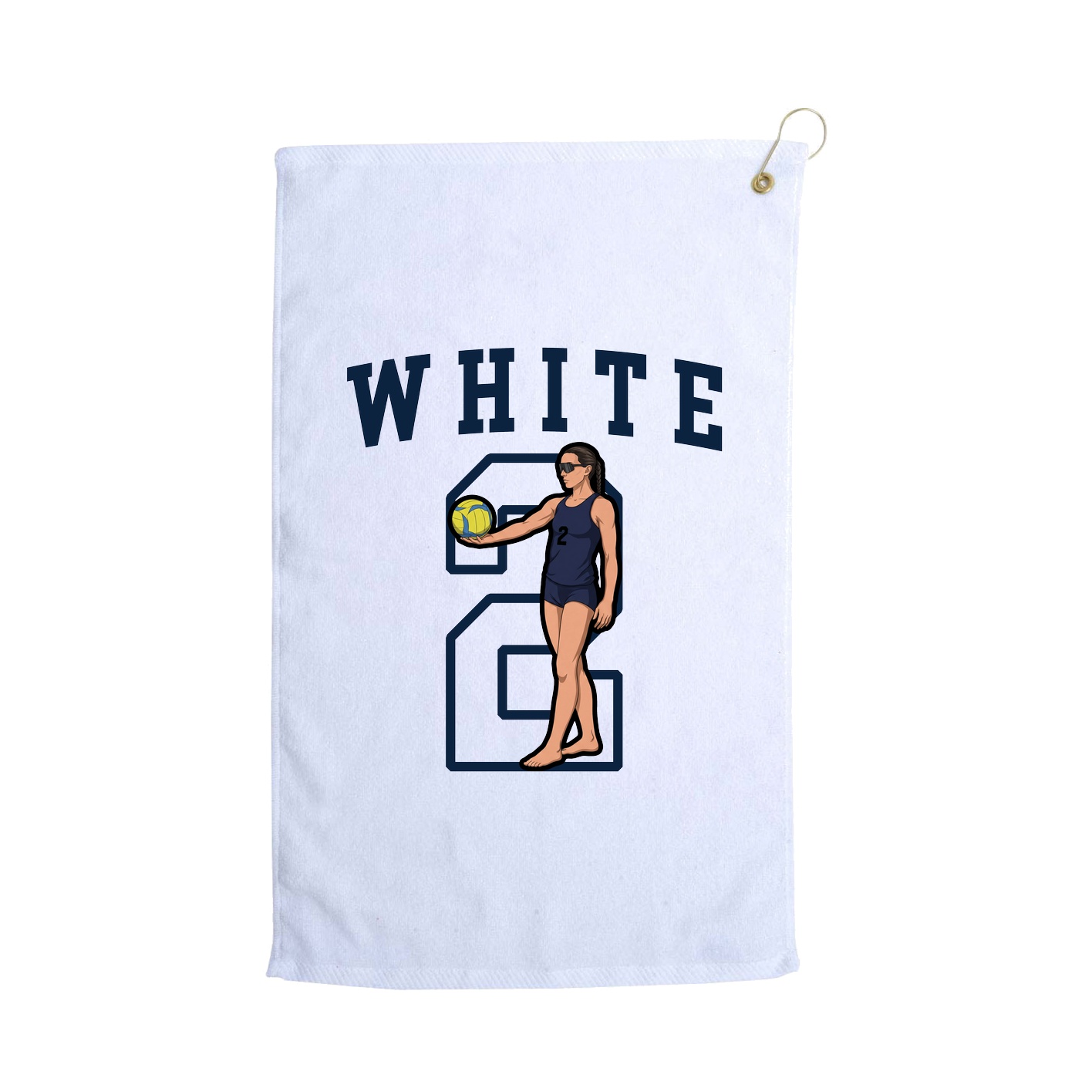 Golf Towel — Shirsey in White