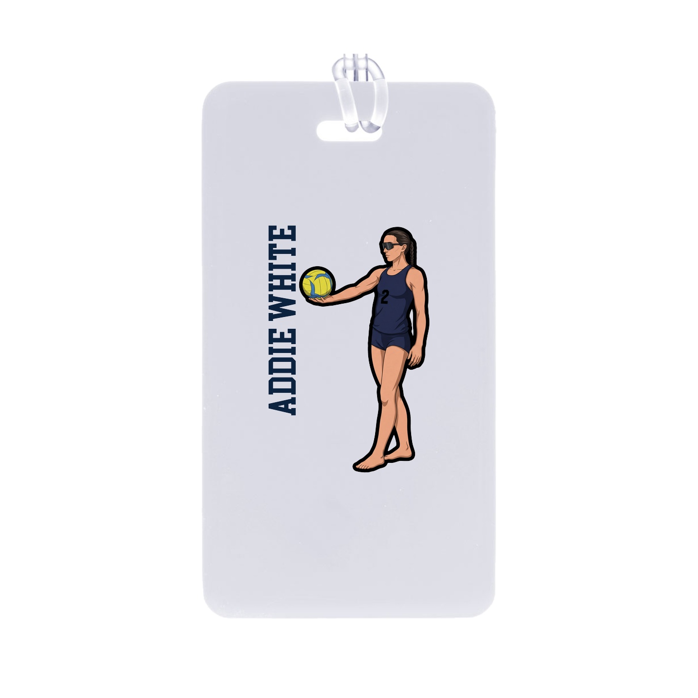 Bag Tag — Name Vertical in Classic