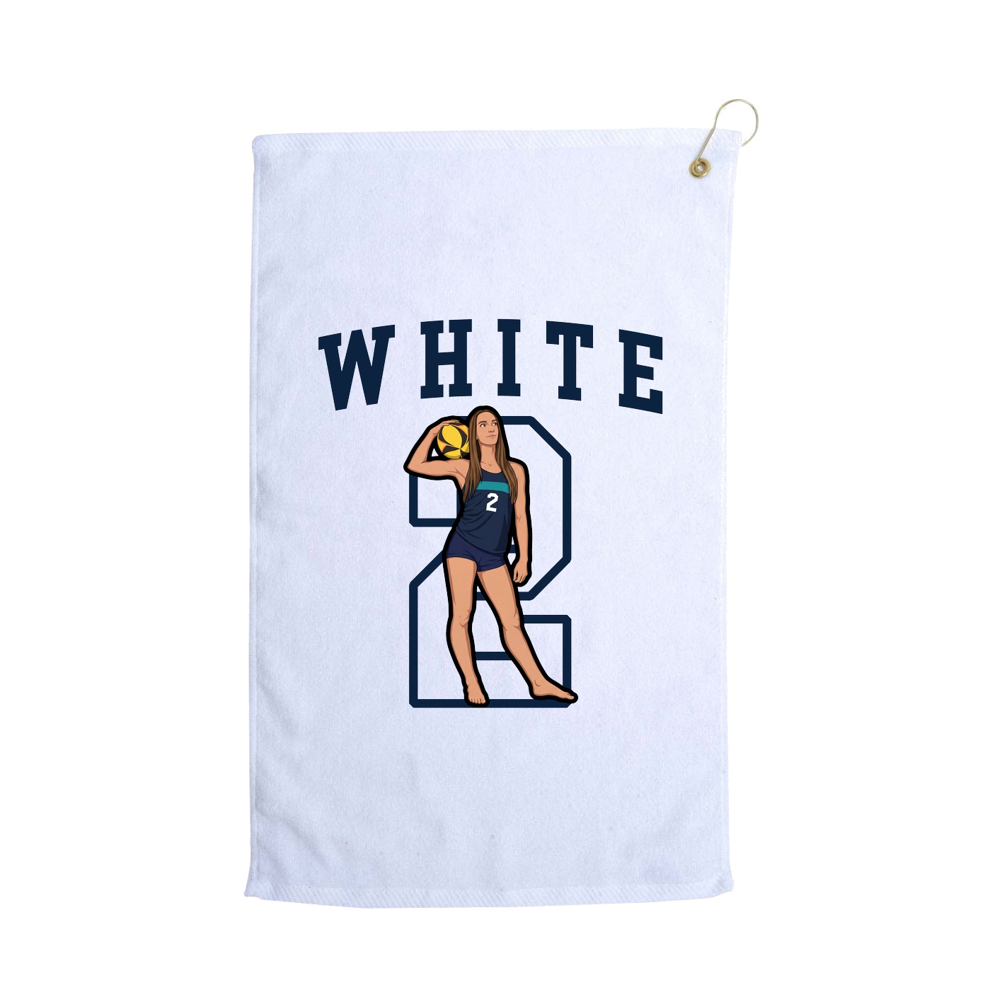Golf Towel — Shirsey in White