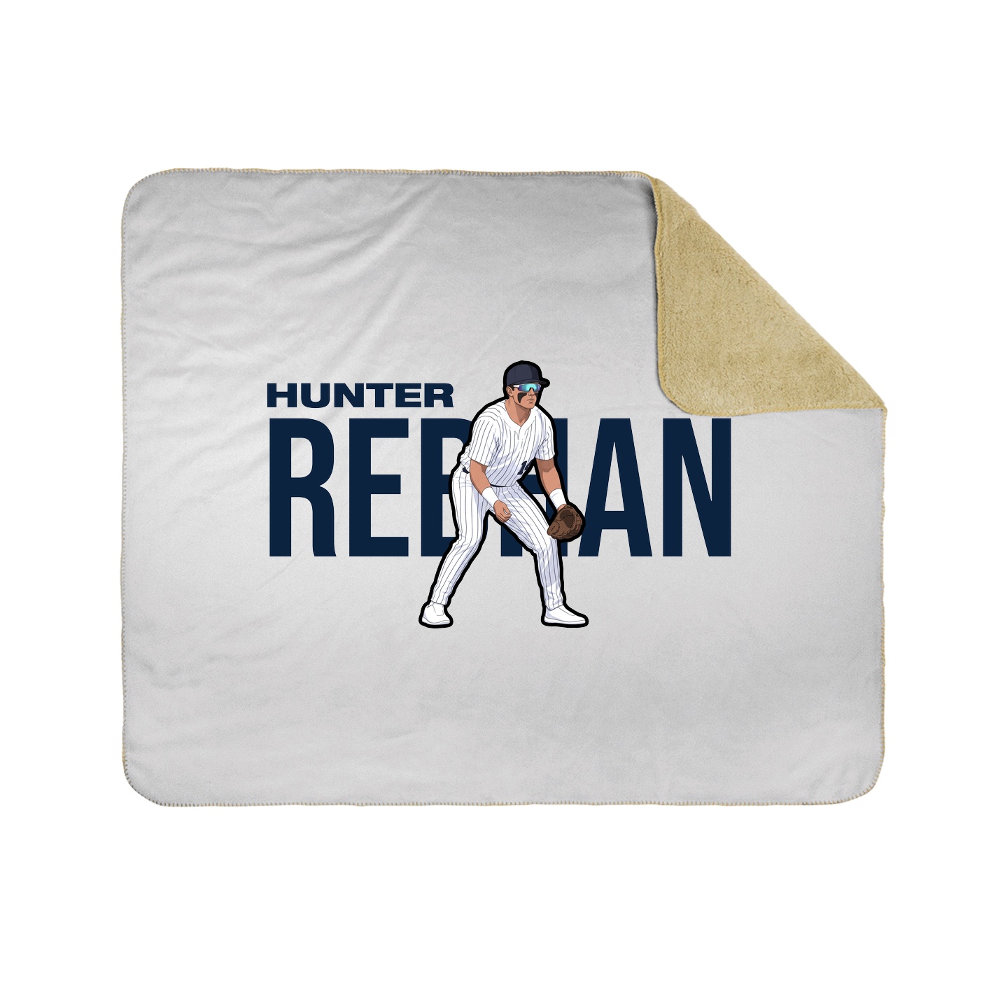 Throw Blanket — Player Name in White