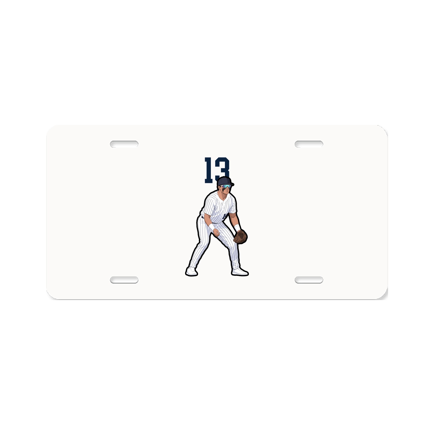 License Plate — Number Top in Classic