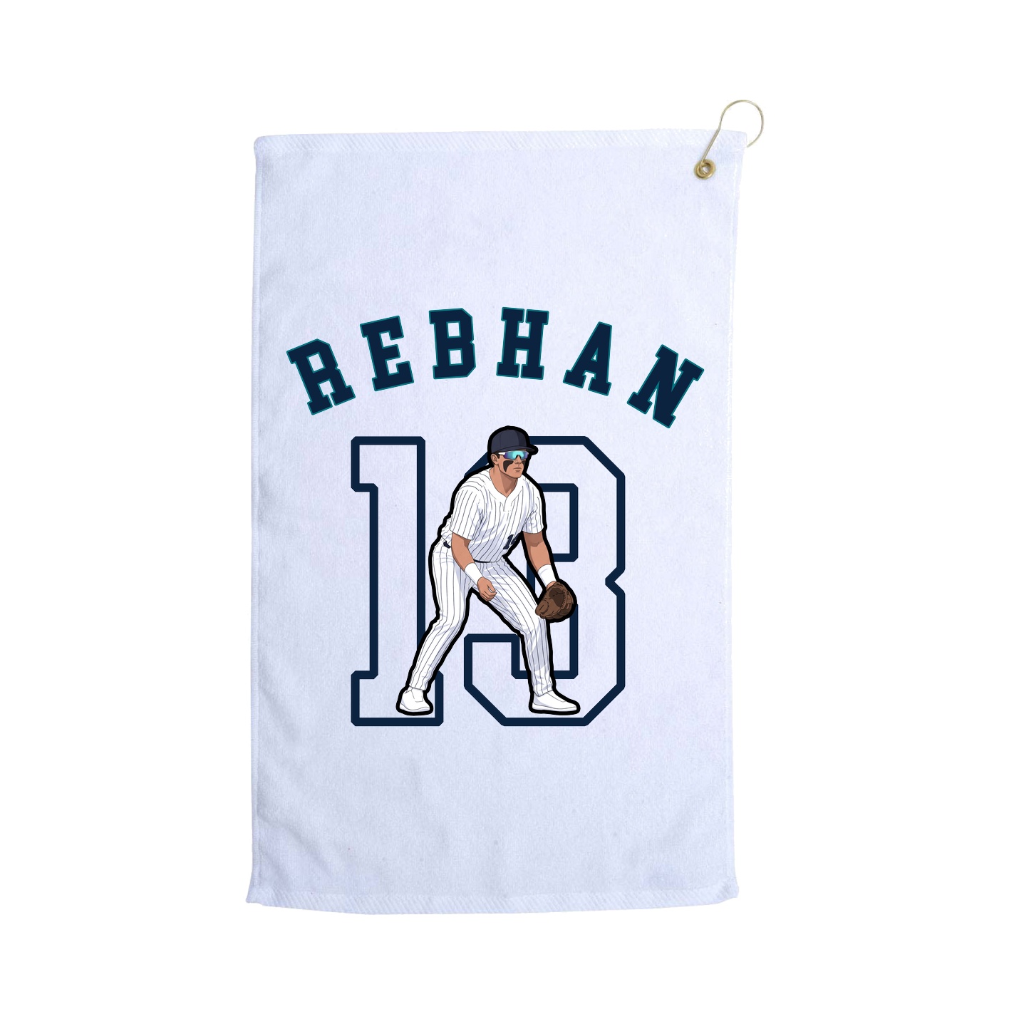 Golf Towel — Shirsey Arch in White