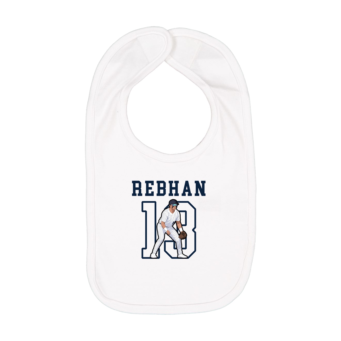 Infant Bib — Shirsey in White