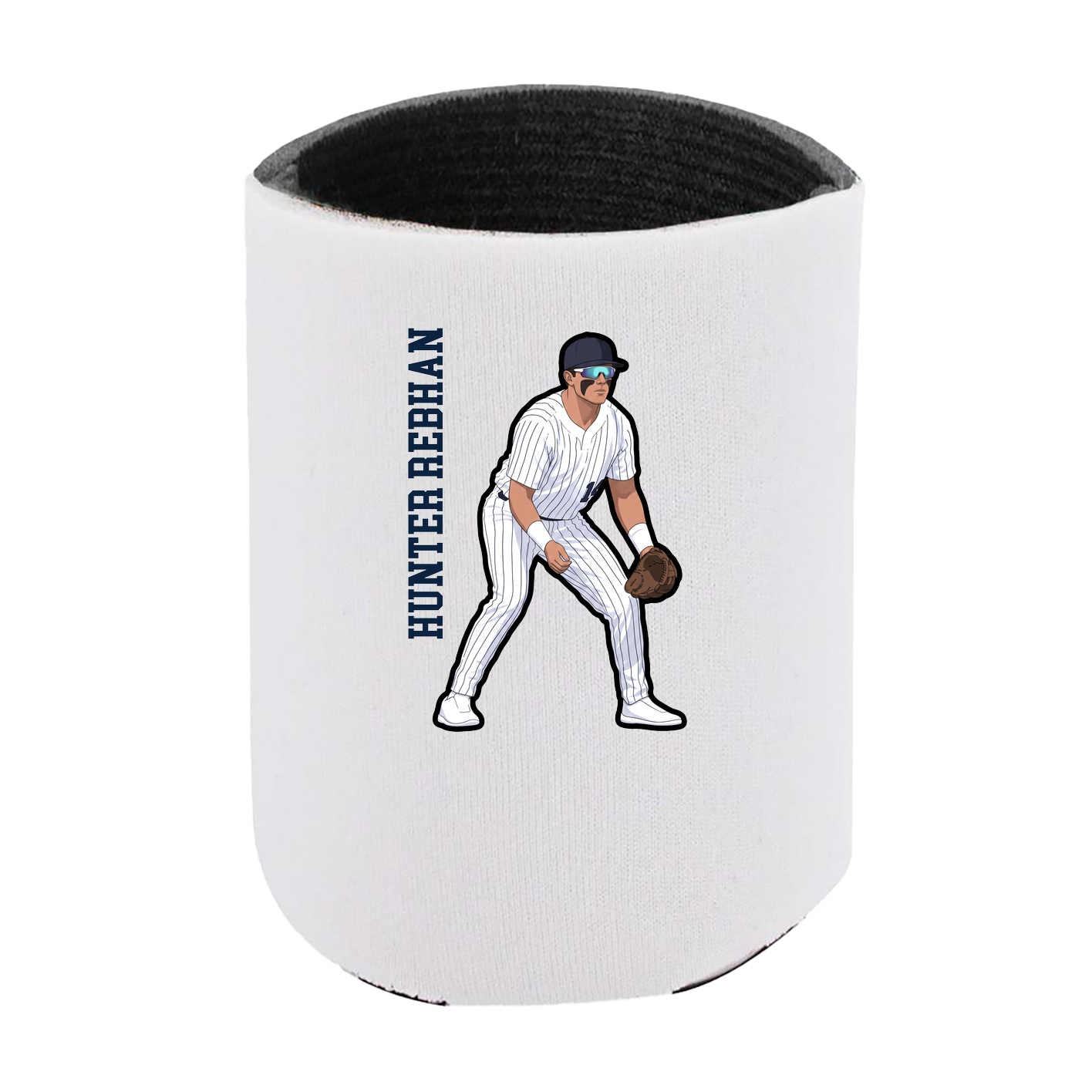 Can Holder — Name Vertical in White