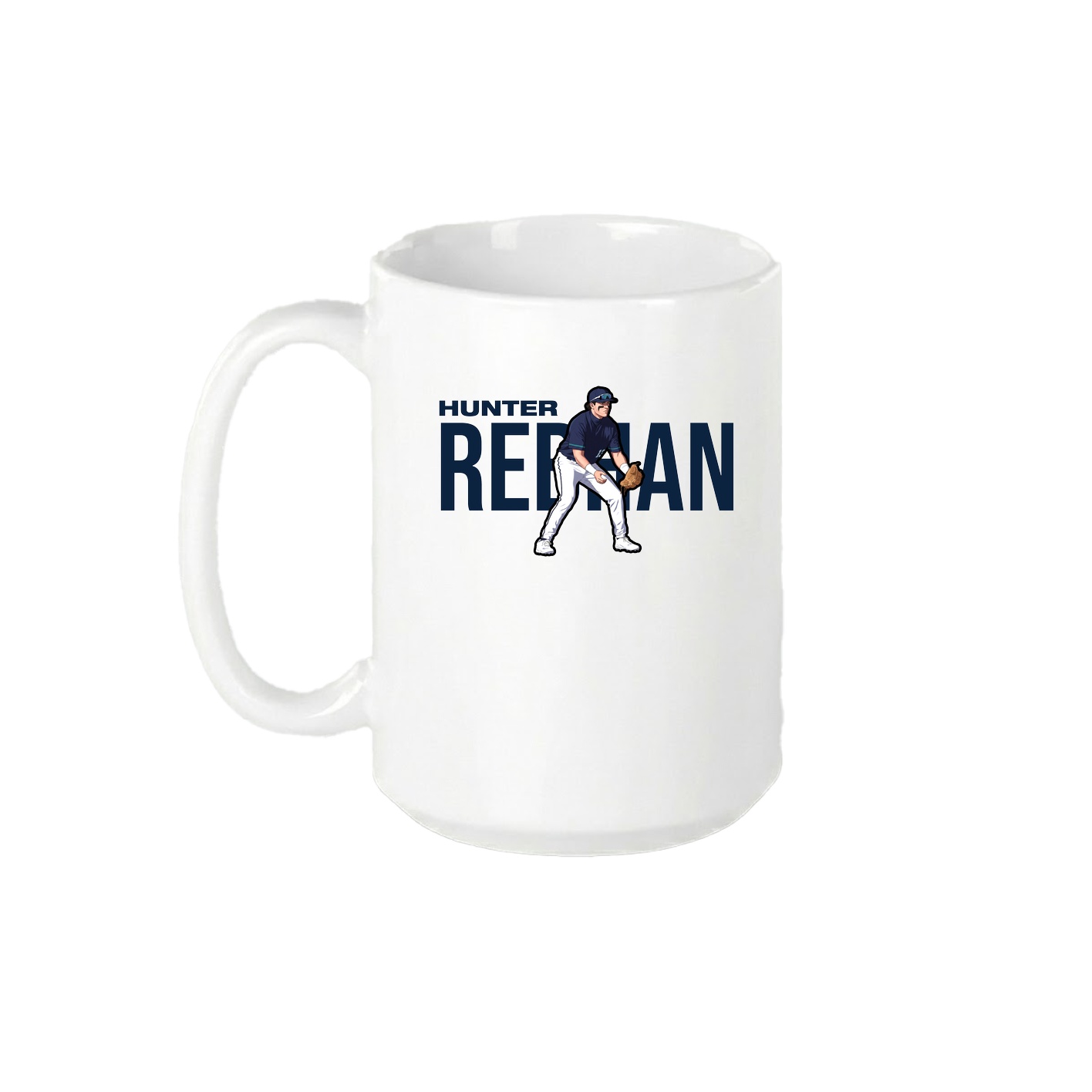 15oz Coffee Mug — Player Name in White