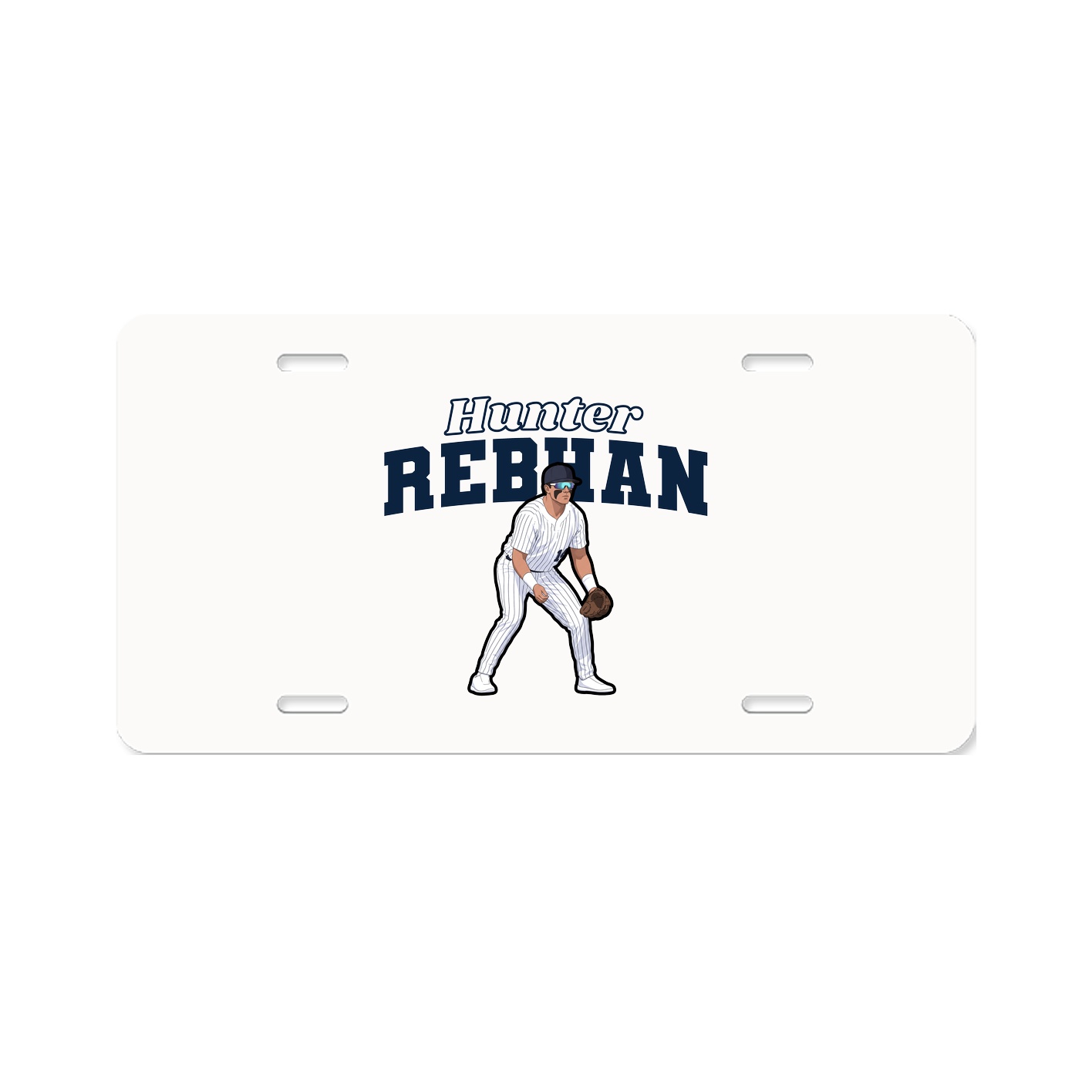 License Plate — Name Arch in Classic