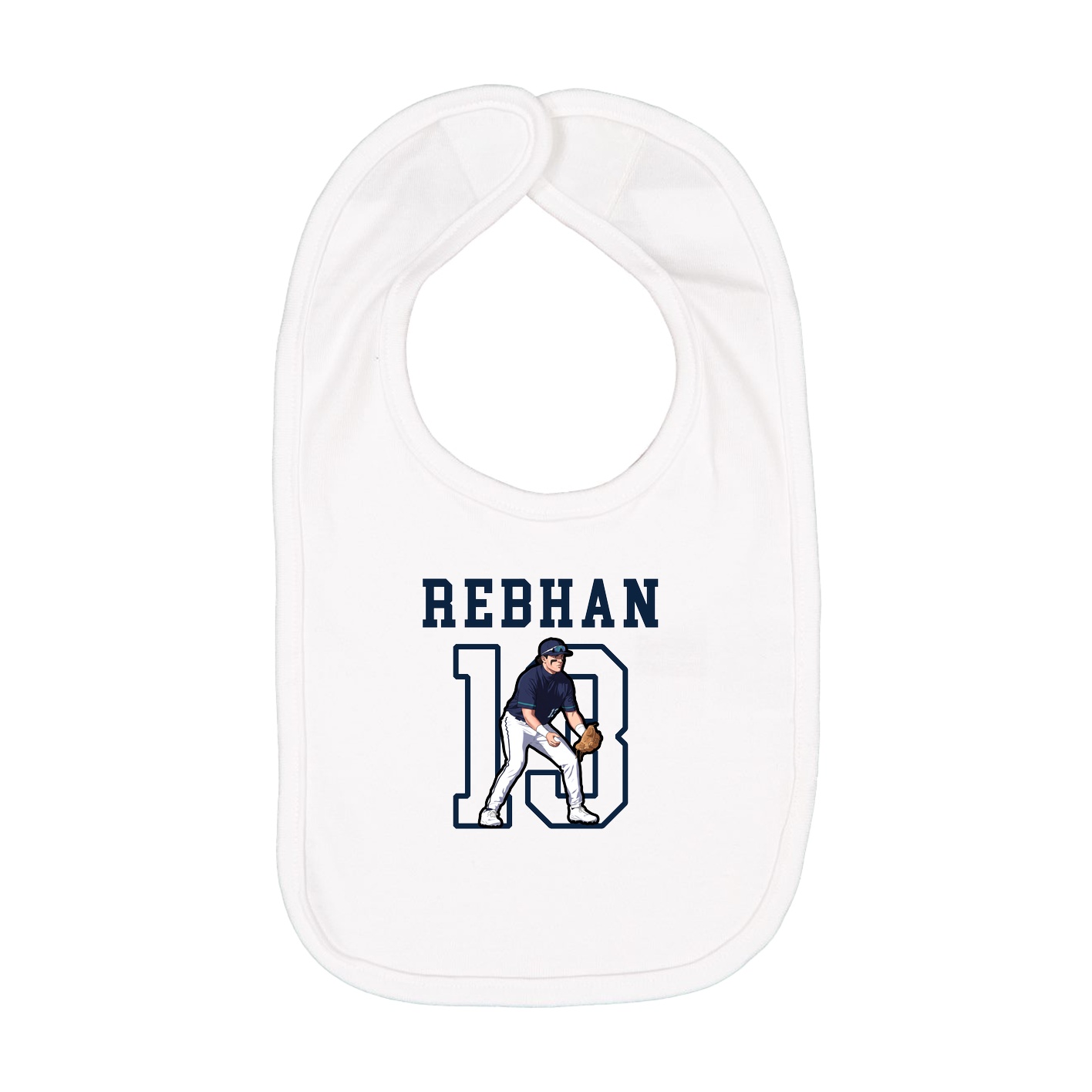Infant Bib — Shirsey in White