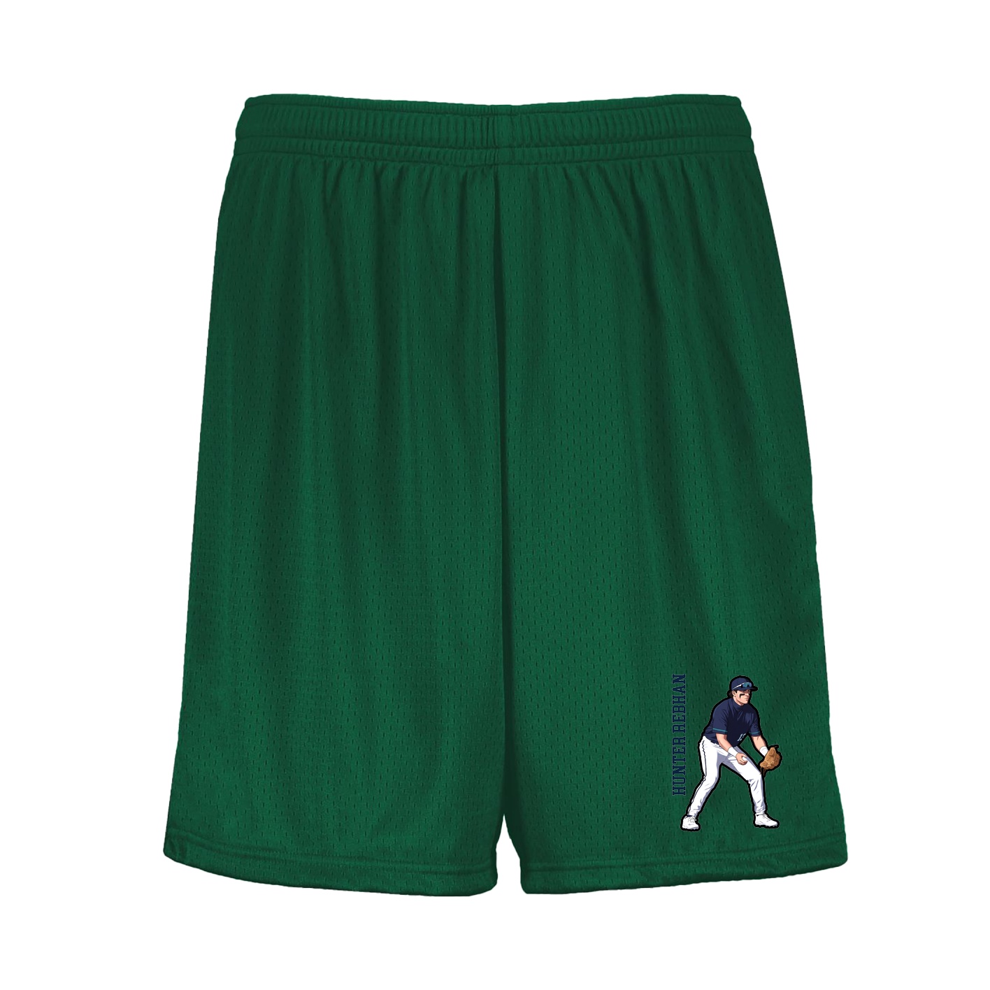 Shorts — Name Vertical in Green