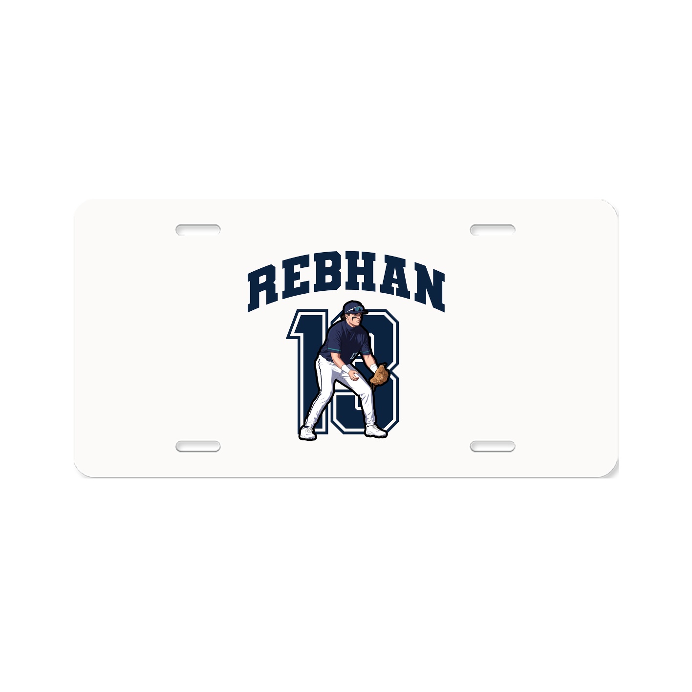 License Plate — Number in Classic