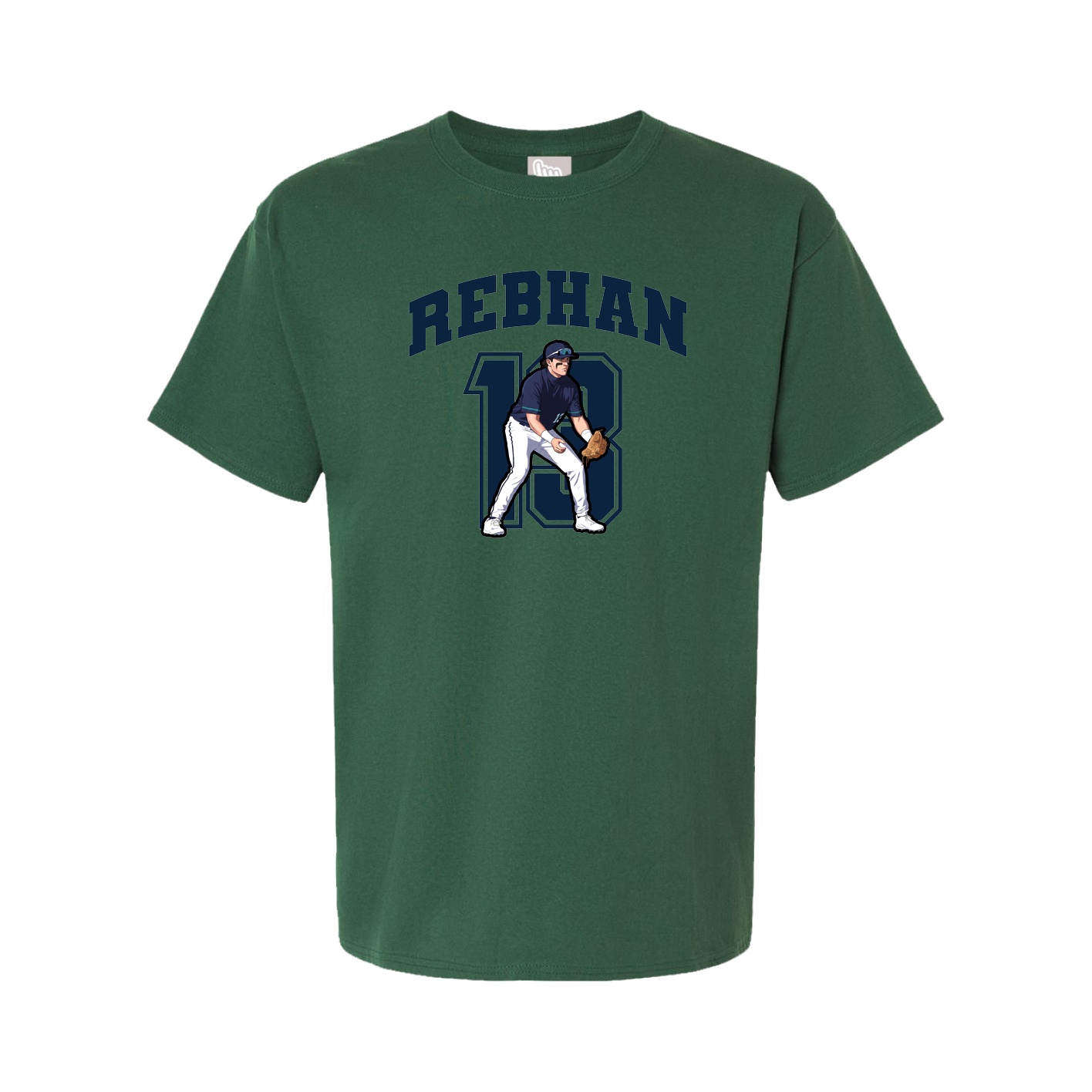 Youth Tee — Number in Green