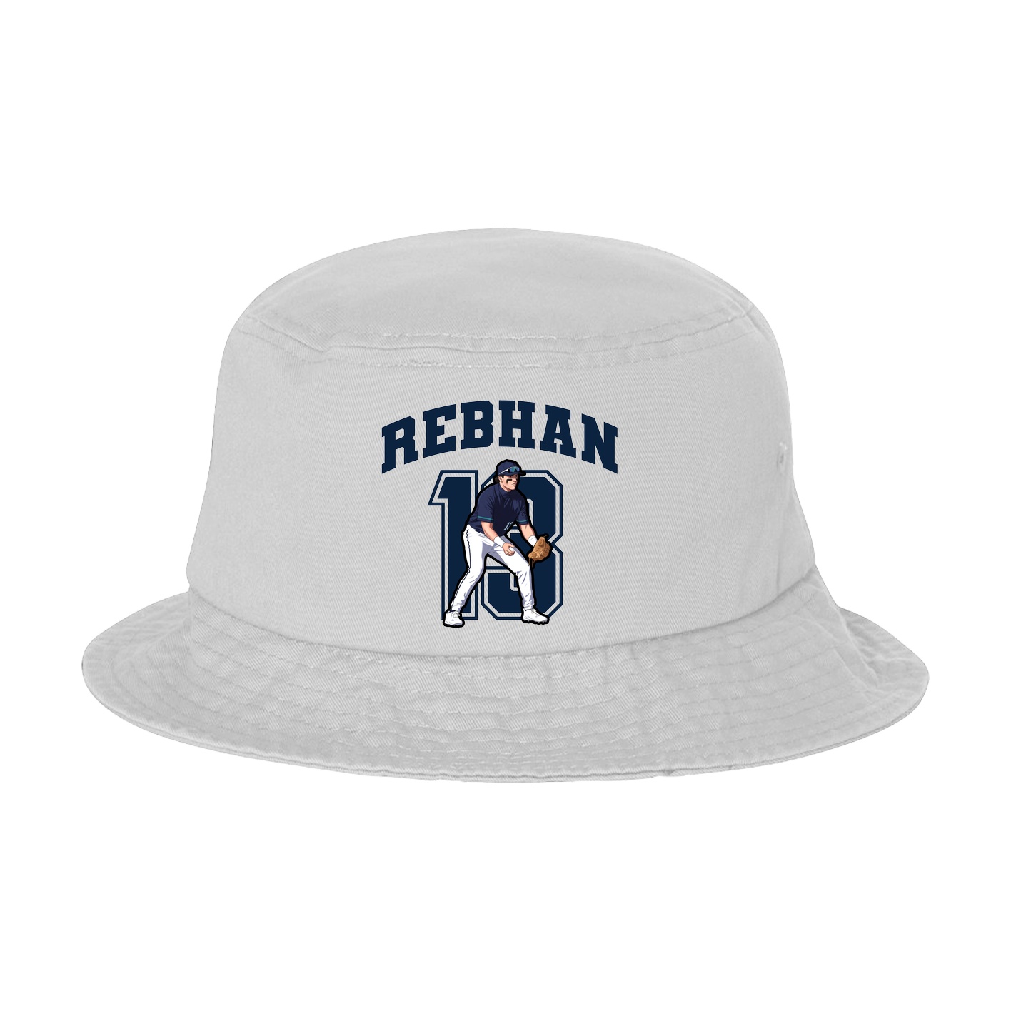 Bucket Cap — Number in White