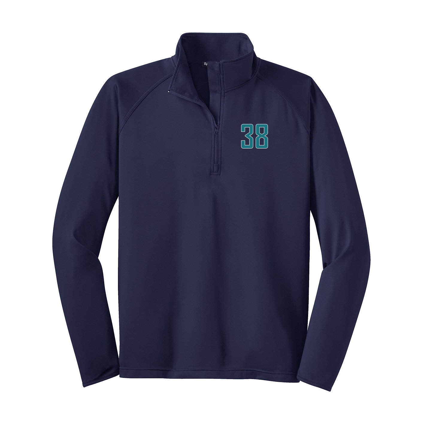 Q-Zip Pullover — Front Shirsy in Navy