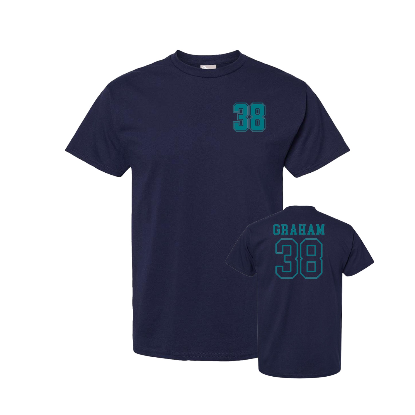 Tee — Chest Back in Navy