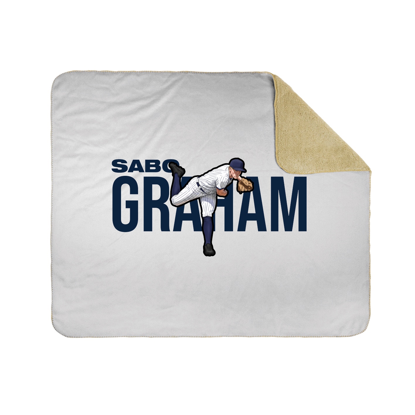 Throw Blanket — Player Name in White