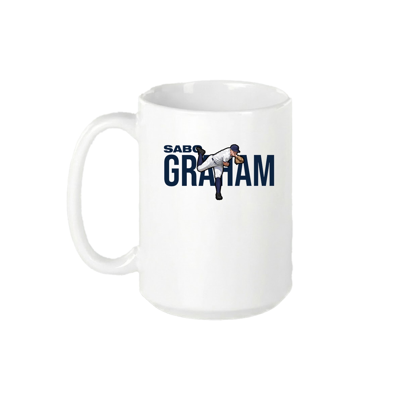 15oz Coffee Mug — Player Name in White