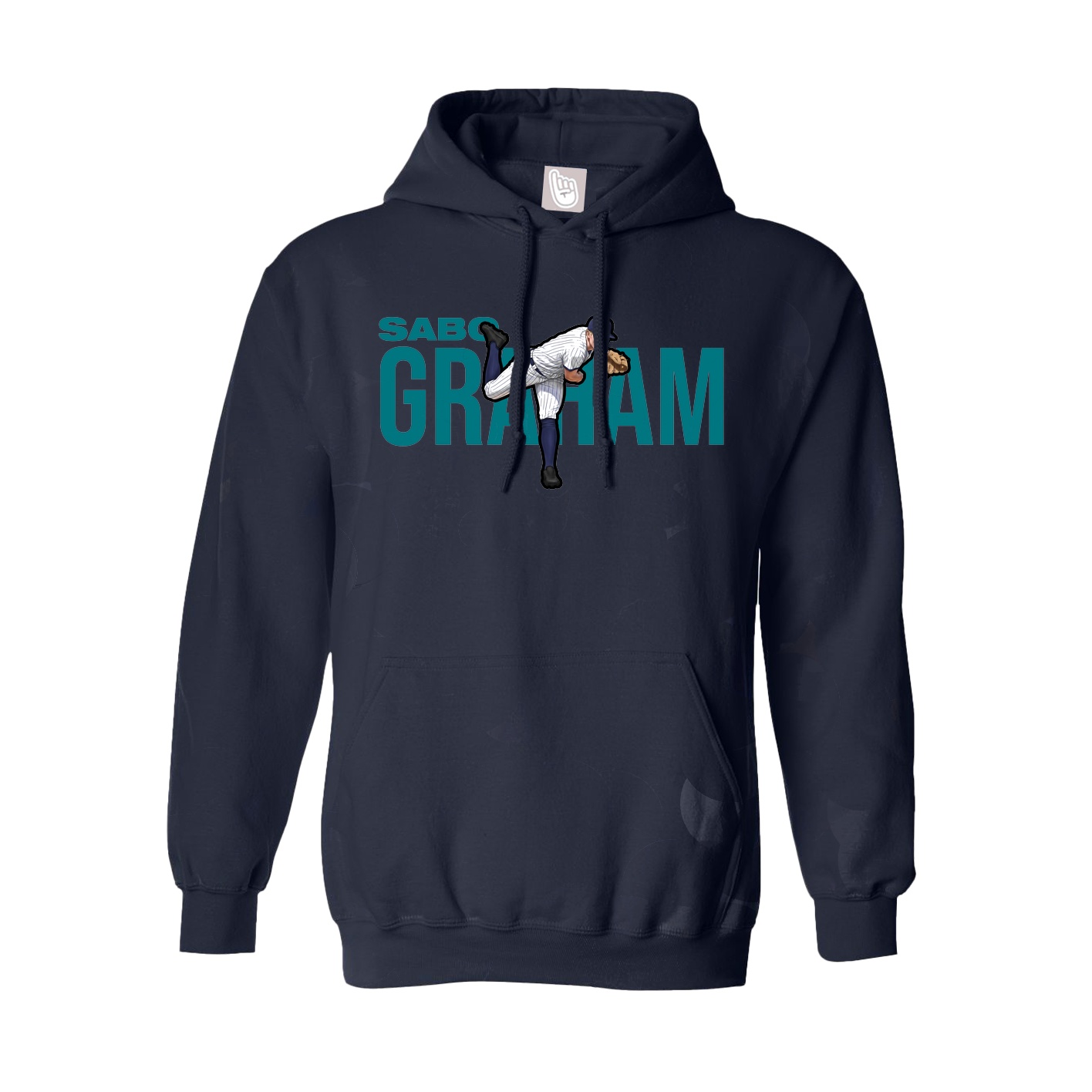 Hoodie — Player Name in Navy
