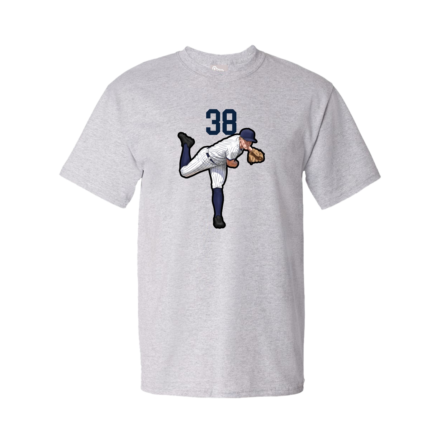 Youth Tee — Number Top in Grey