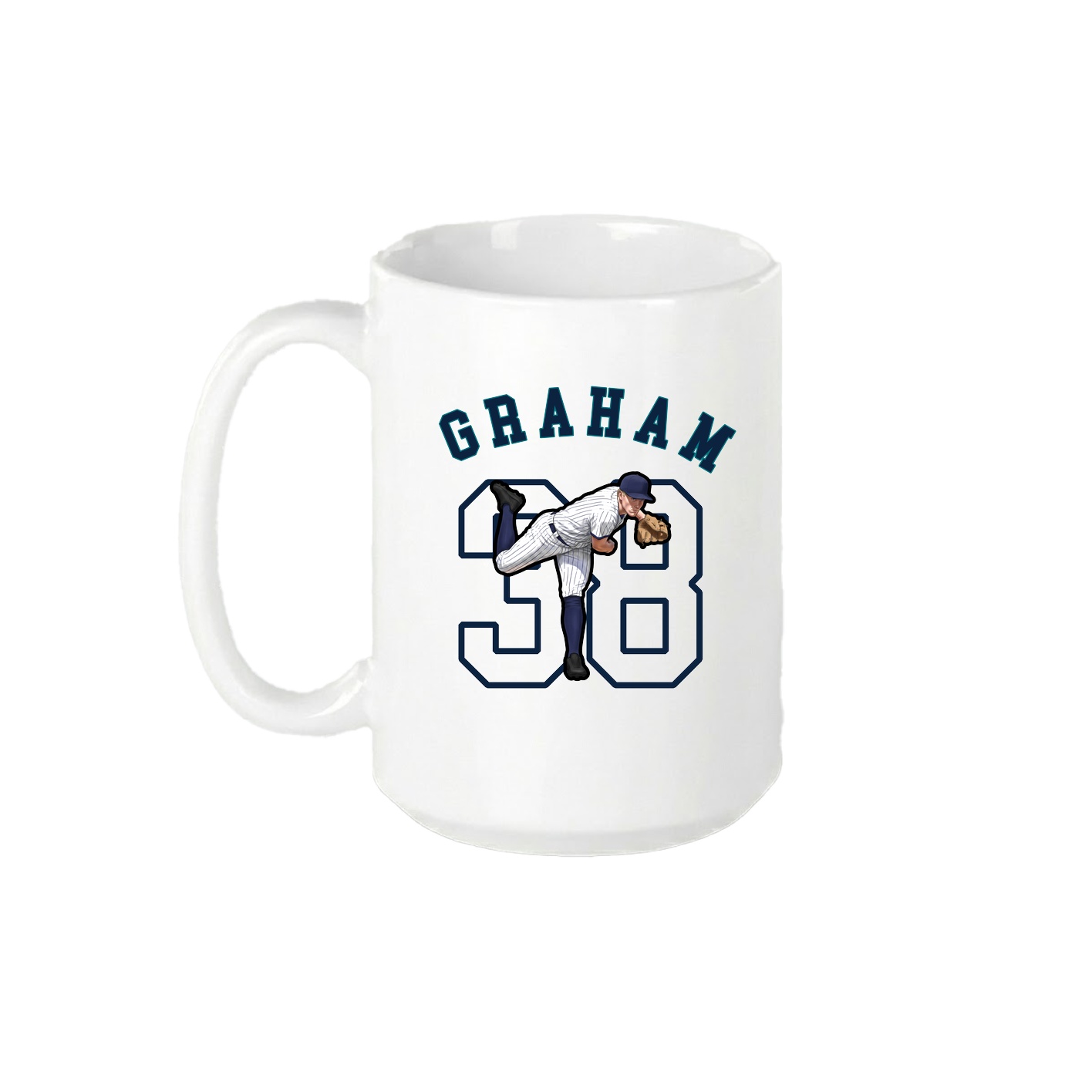15oz Coffee Mug — Shirsey Arch in White