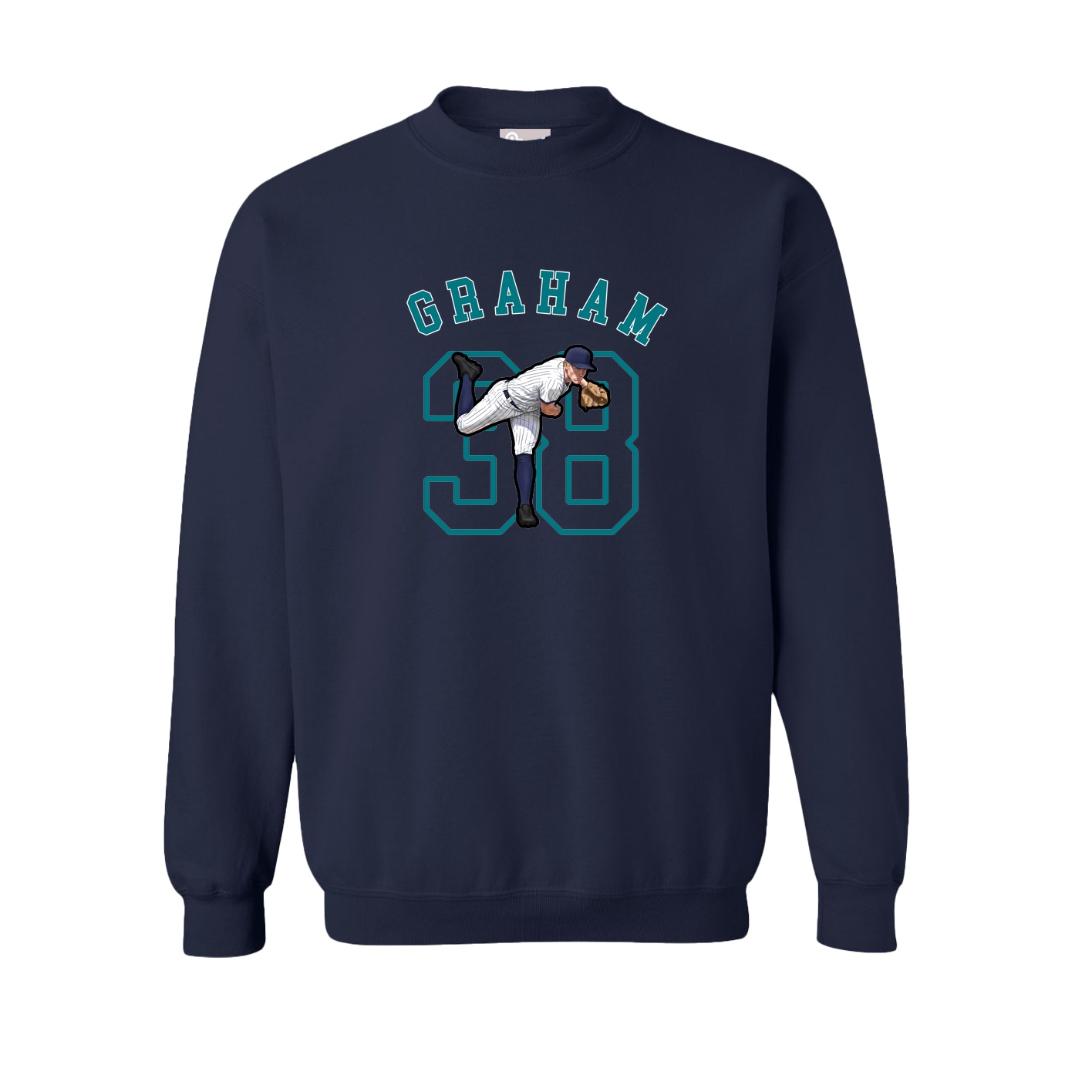 Fleece Crew — Shirsey Arch in Navy