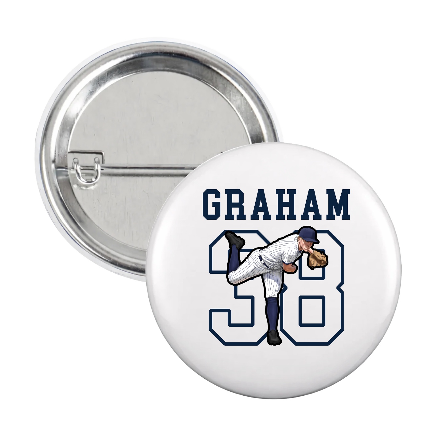 Game Day Button — Shirsey in White