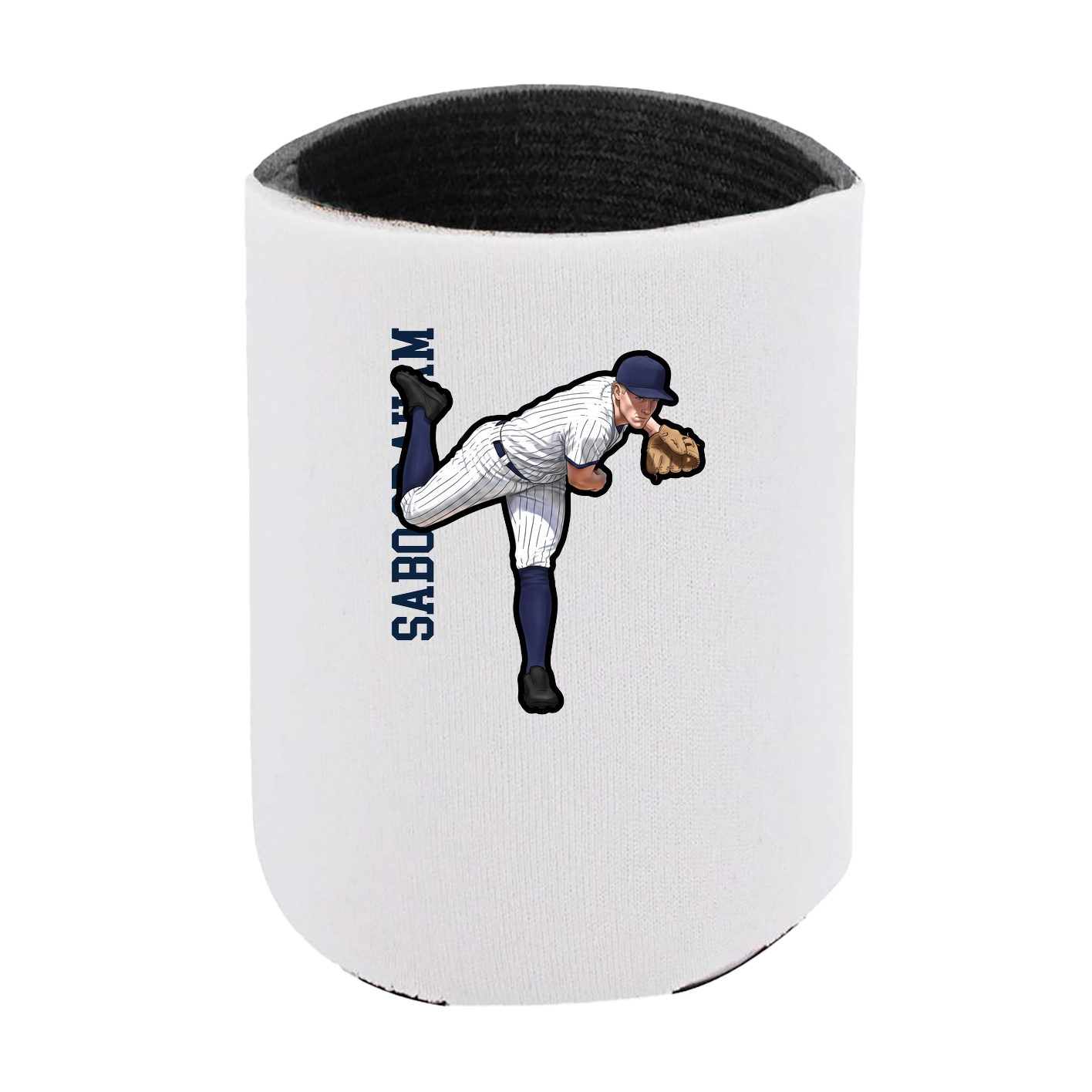 Can Holder — Name Vertical in White