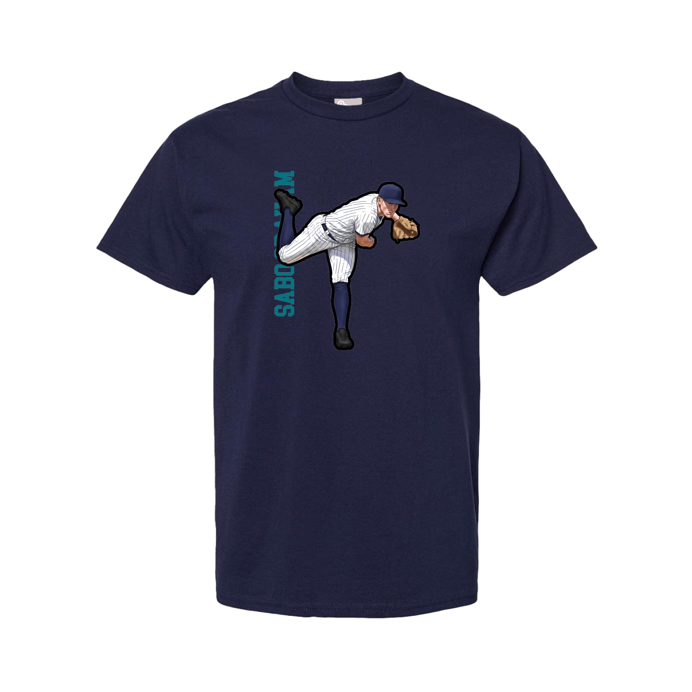 Tee — Name Vertical in Navy