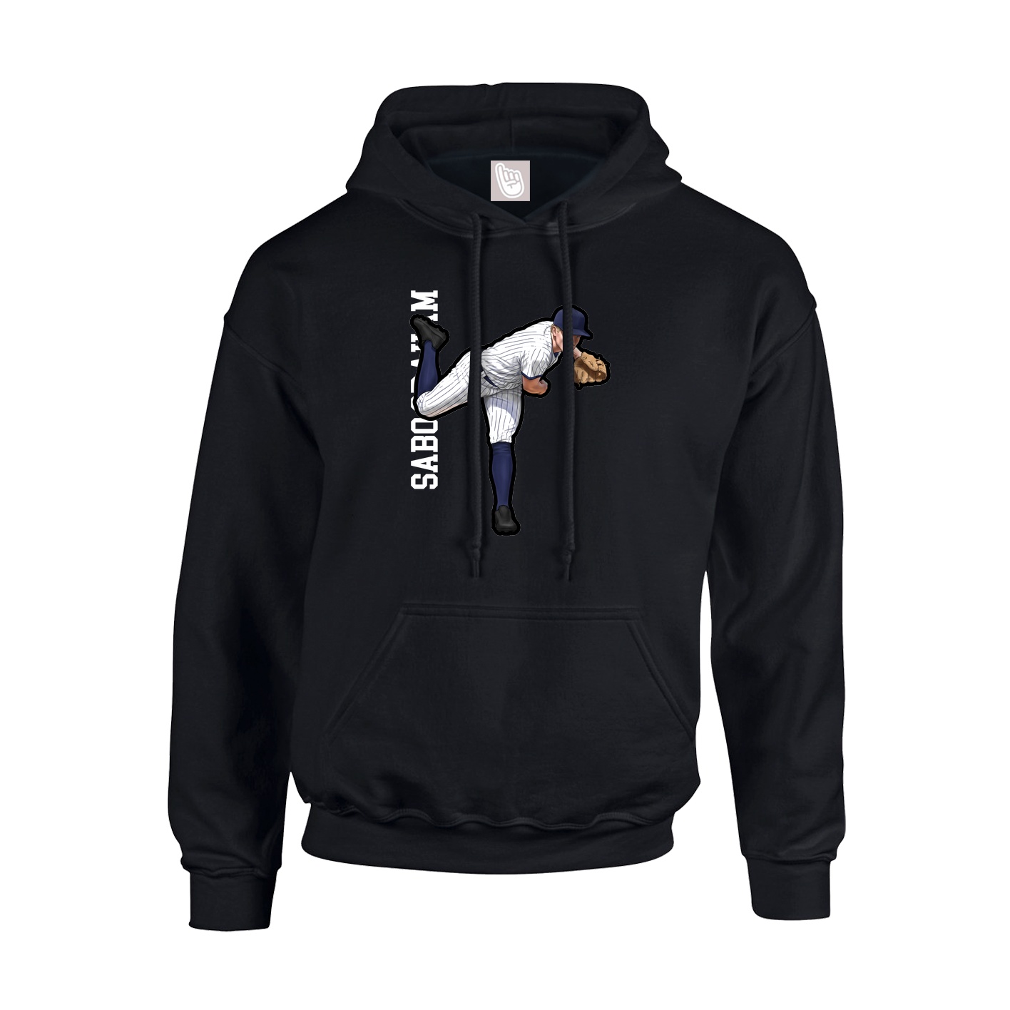 Youth Hoodie — Name Vertical in Black