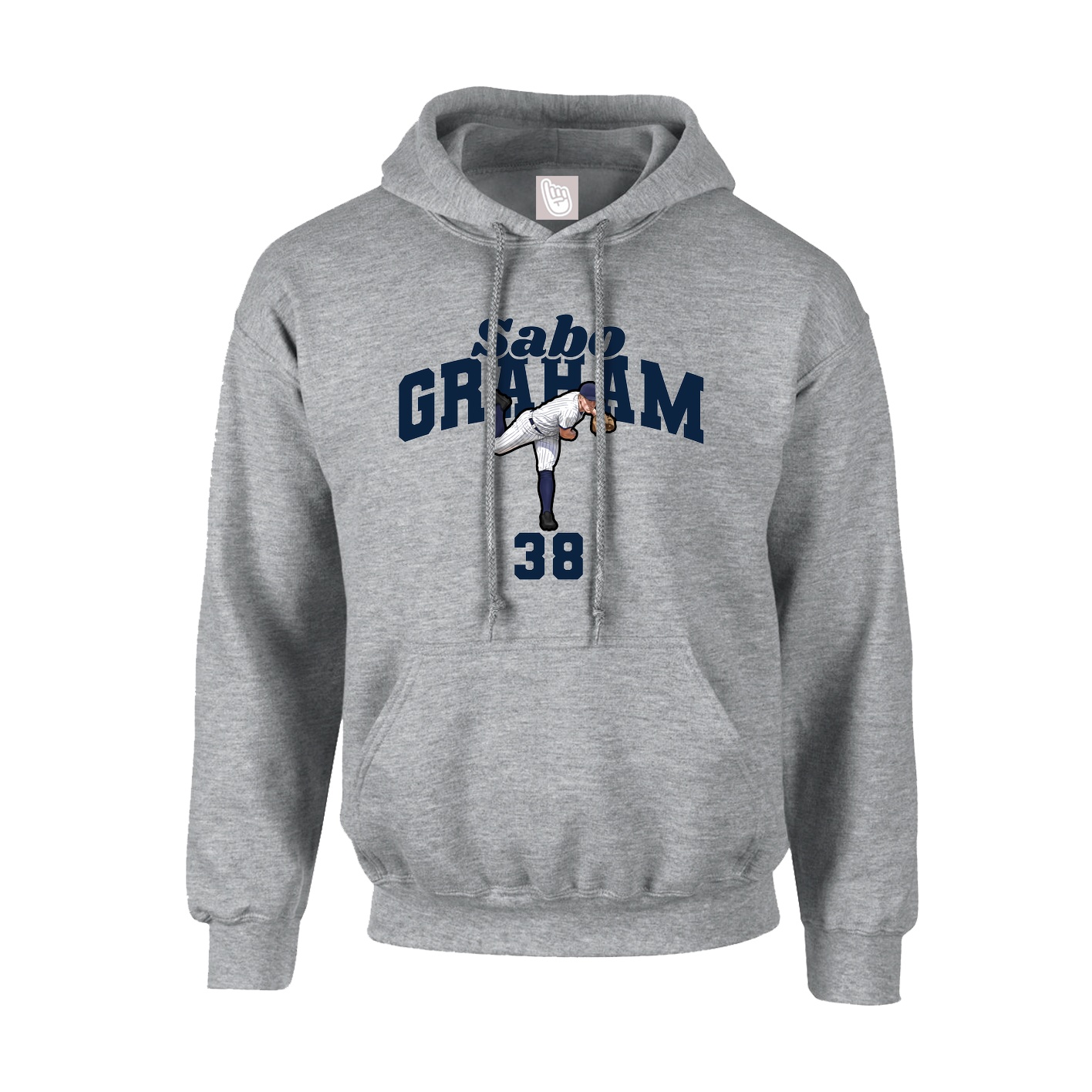 Youth Hoodie — Signature Arch in Grey