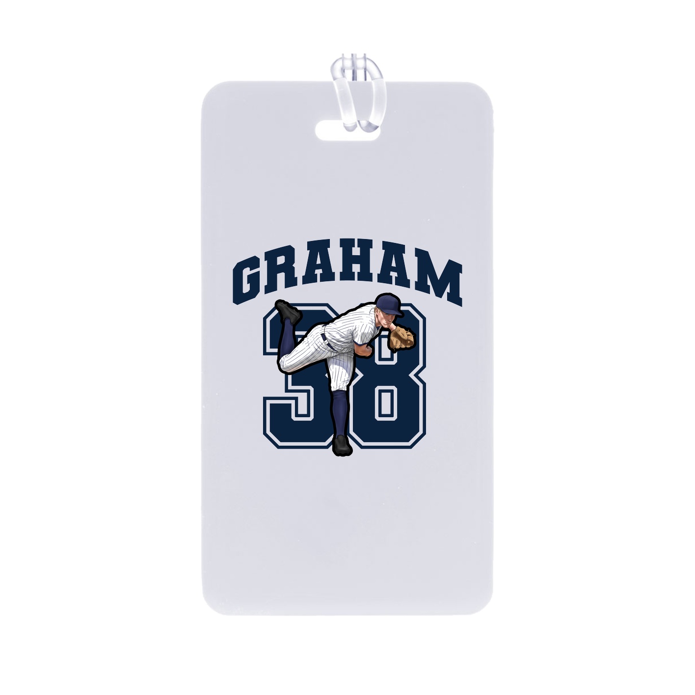 Bag Tag — Number in Classic