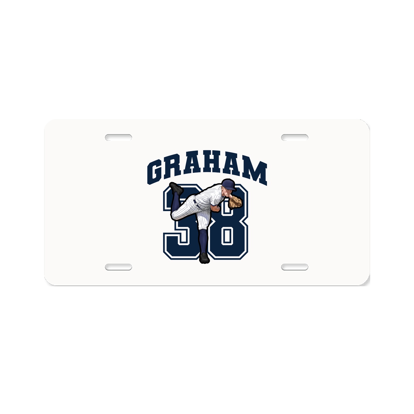 License Plate — Number in Classic