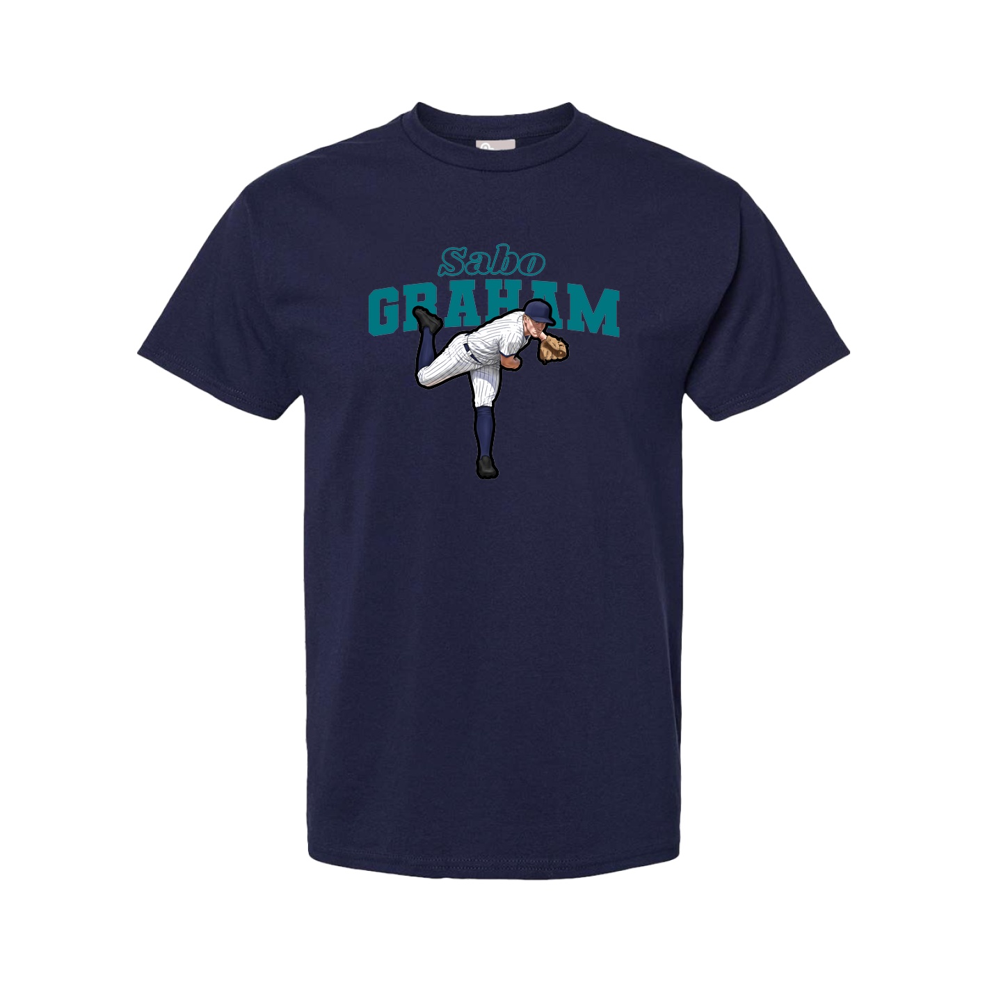 Youth Tee — Name Arch in Navy