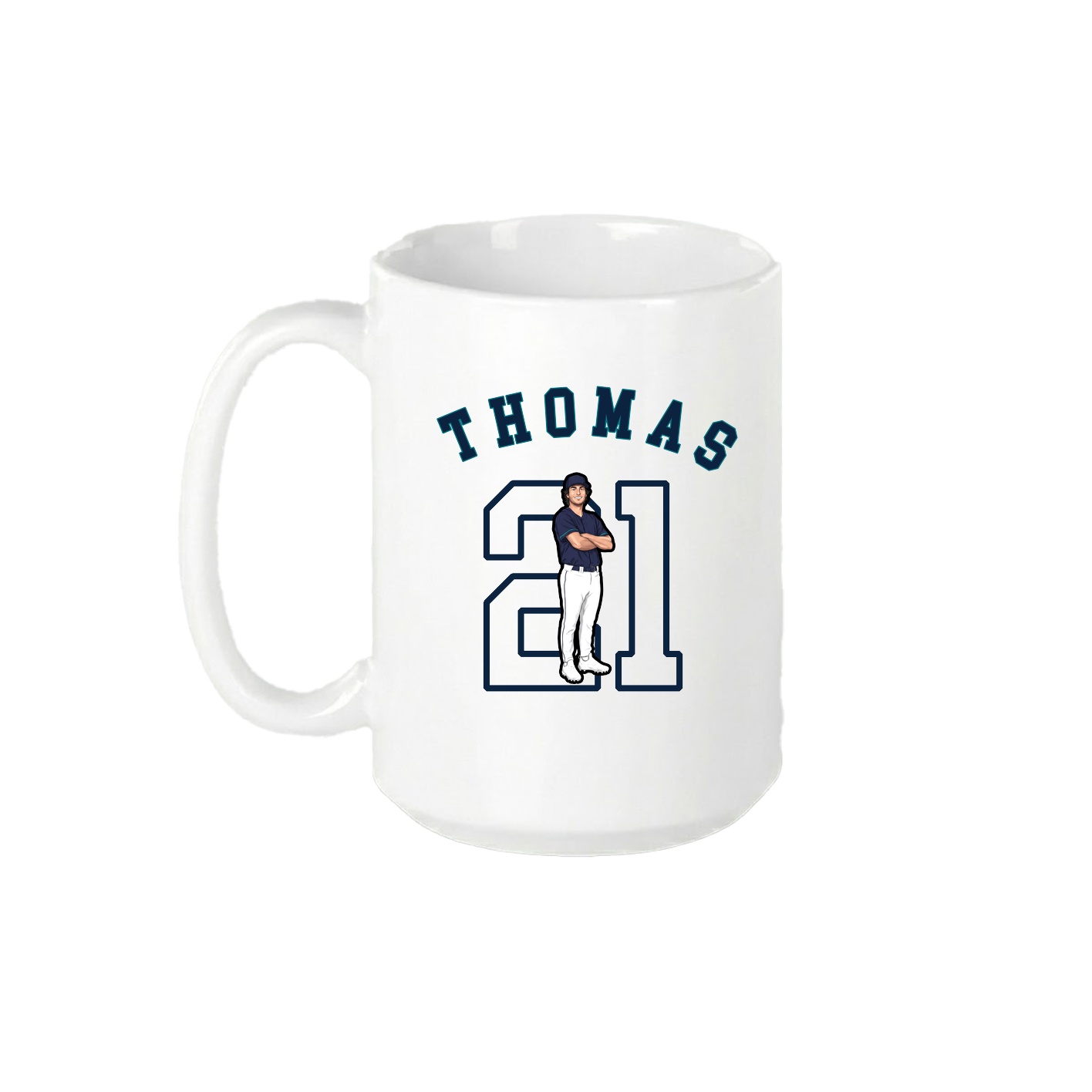 15oz Coffee Mug — Shirsey Arch in White