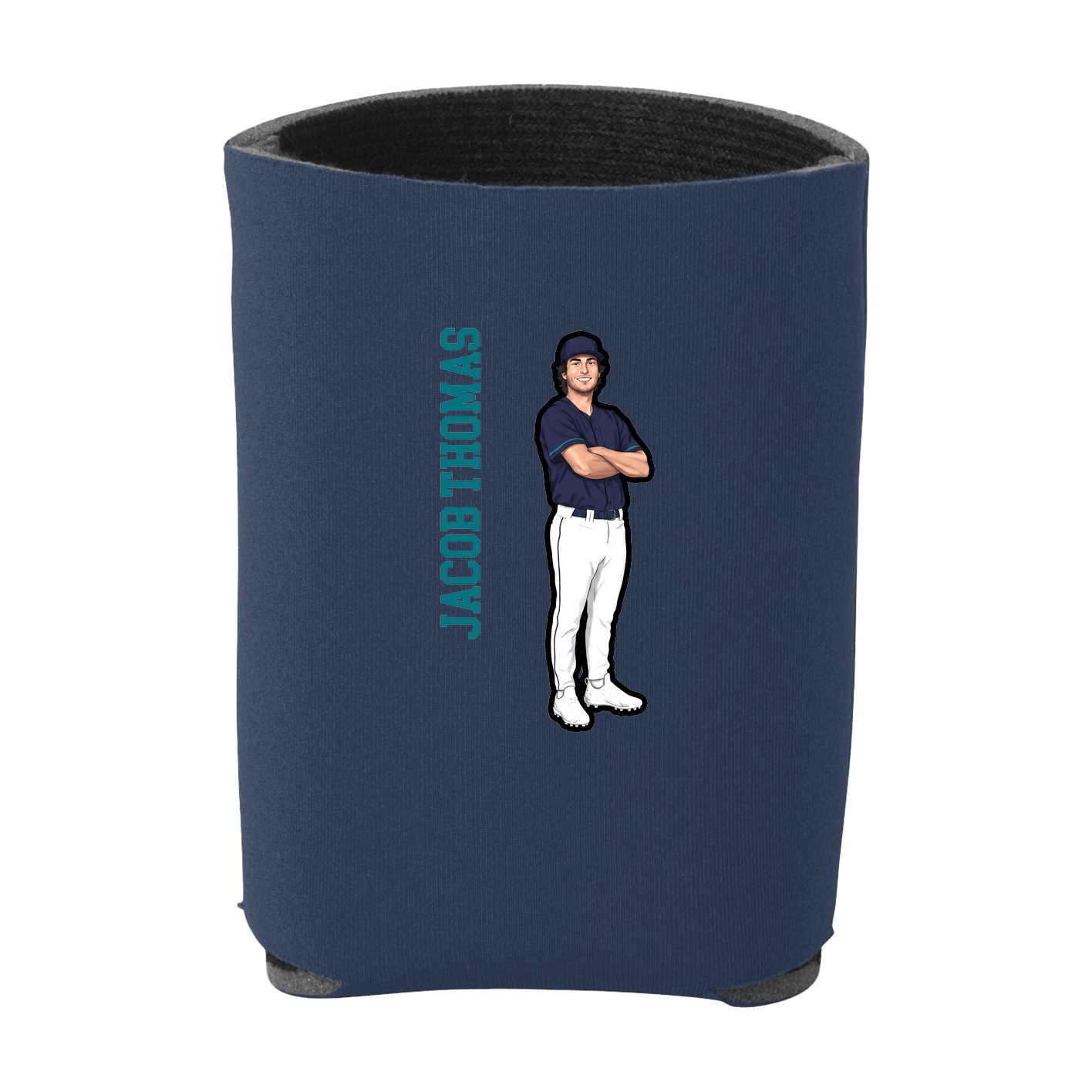 Can Holder — Name Vertical in Navy