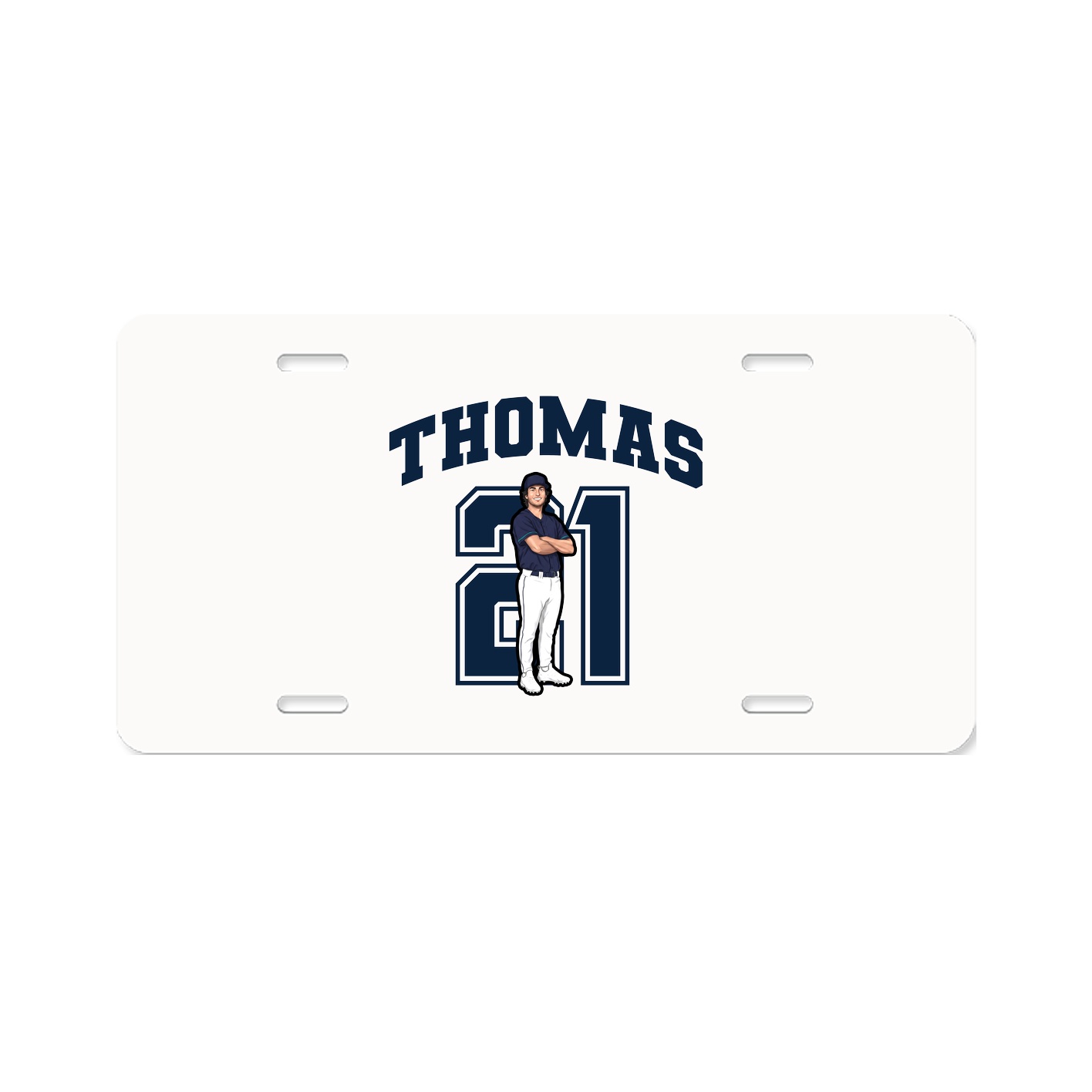 License Plate — Number in Classic
