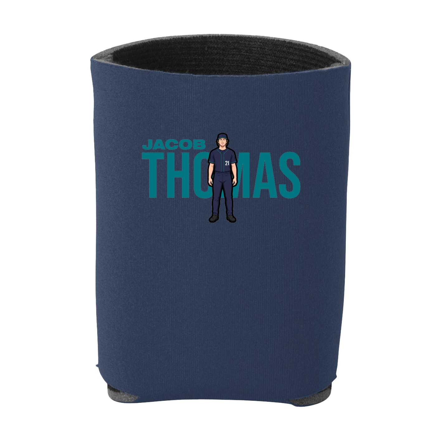Can Holder — Player Name in Navy
