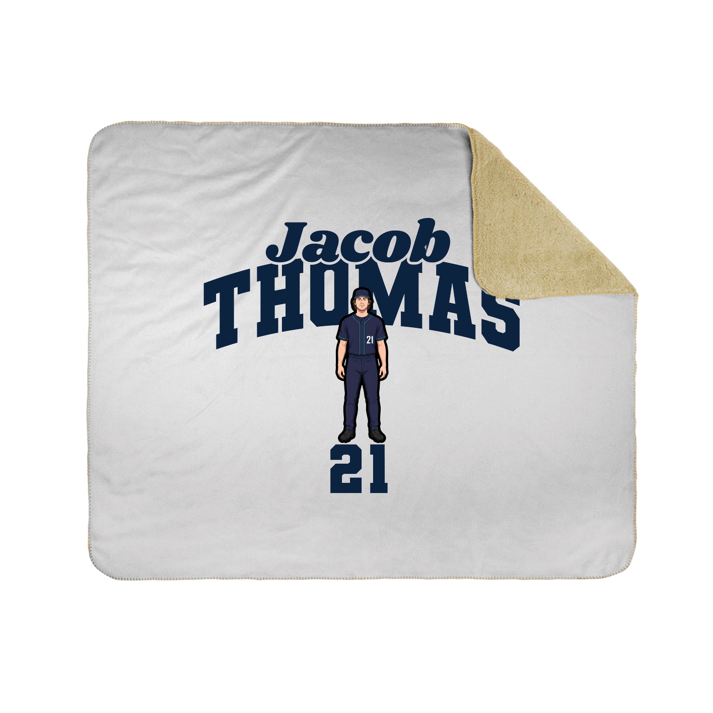 Throw Blanket — Signature Arch in White