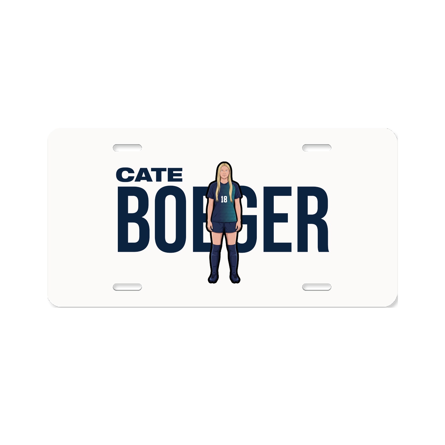 License Plate — Player Name in Classic
