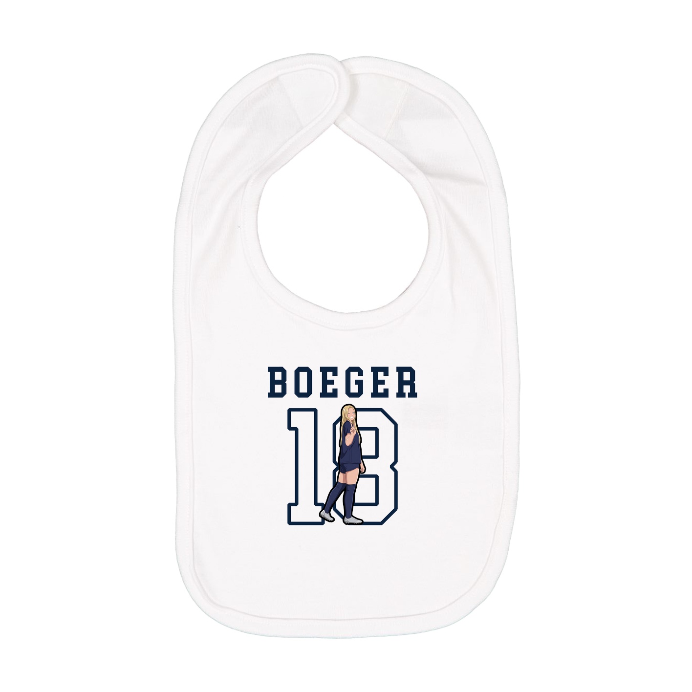 Infant Bib — Shirsey in White