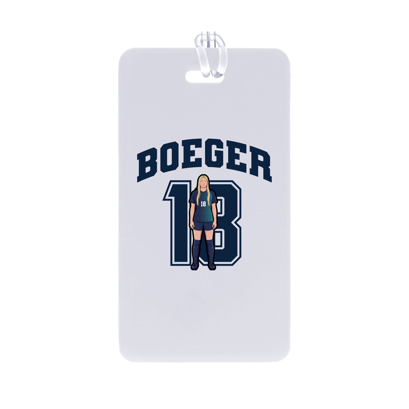 Bag Tag — Number in Classic