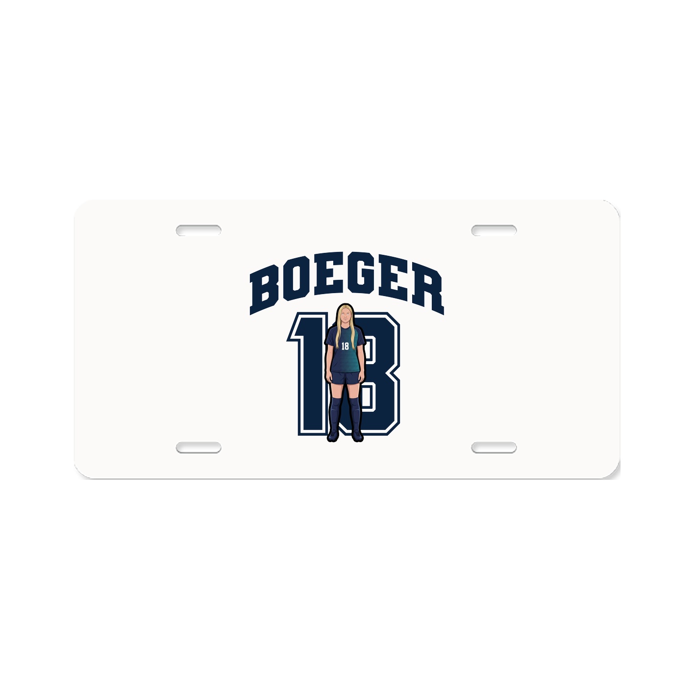 License Plate — Number in Classic