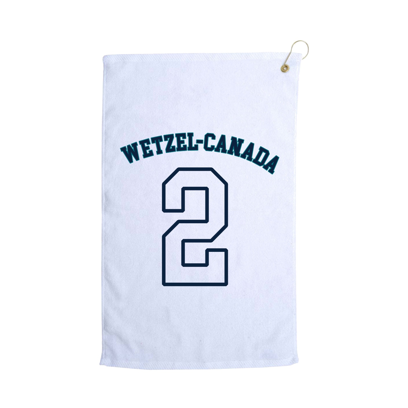 Golf Towel — Shirsey Arch in White