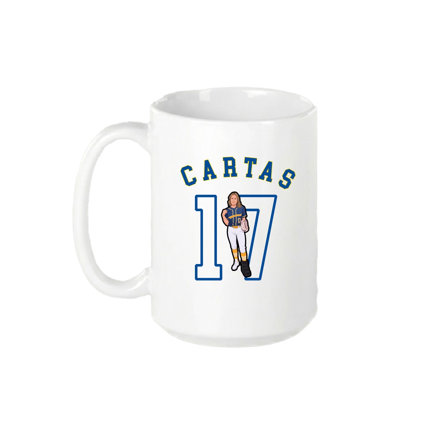 15oz Coffee Mug — Shirsey Arch in White
