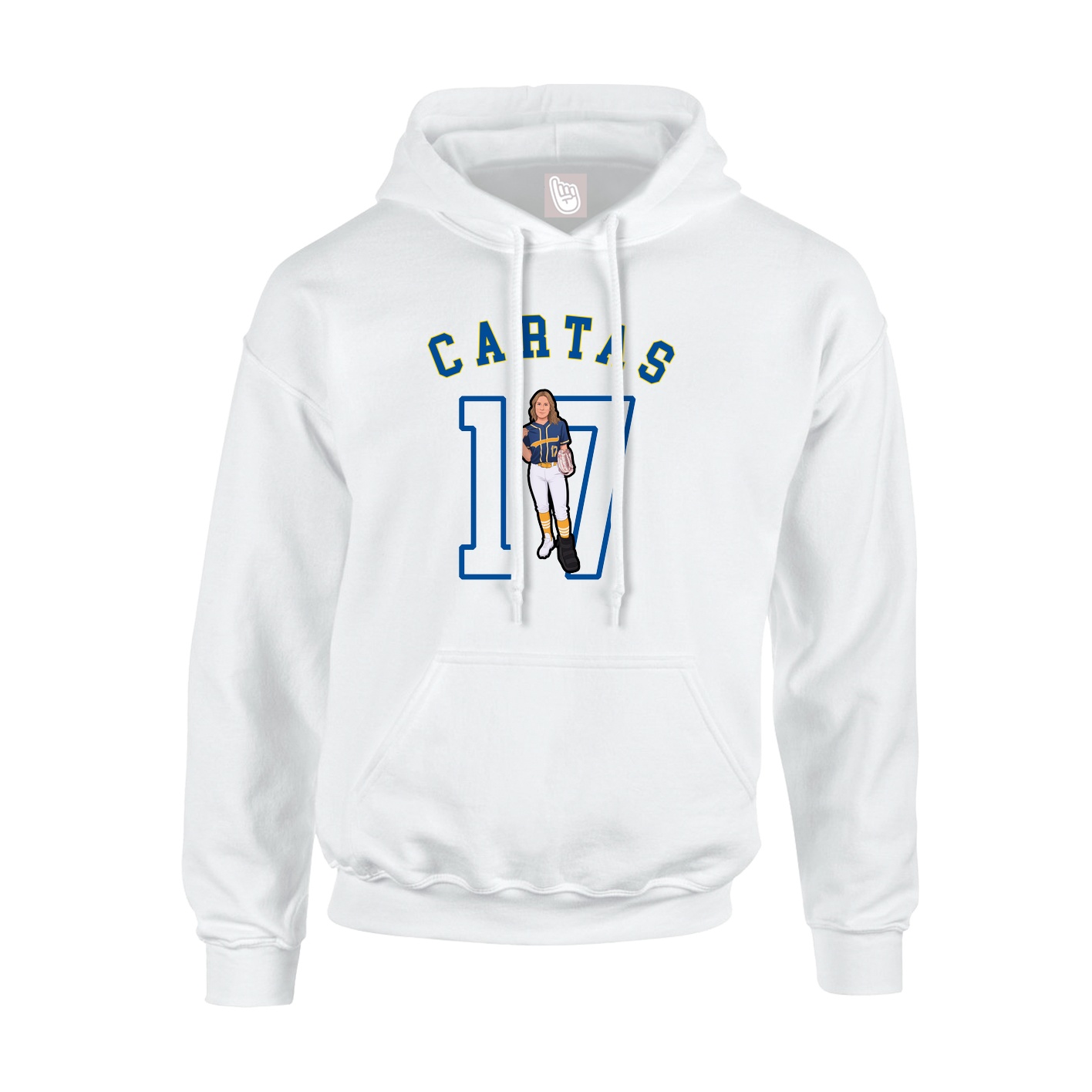 Youth Hoodie — Shirsey Arch in White