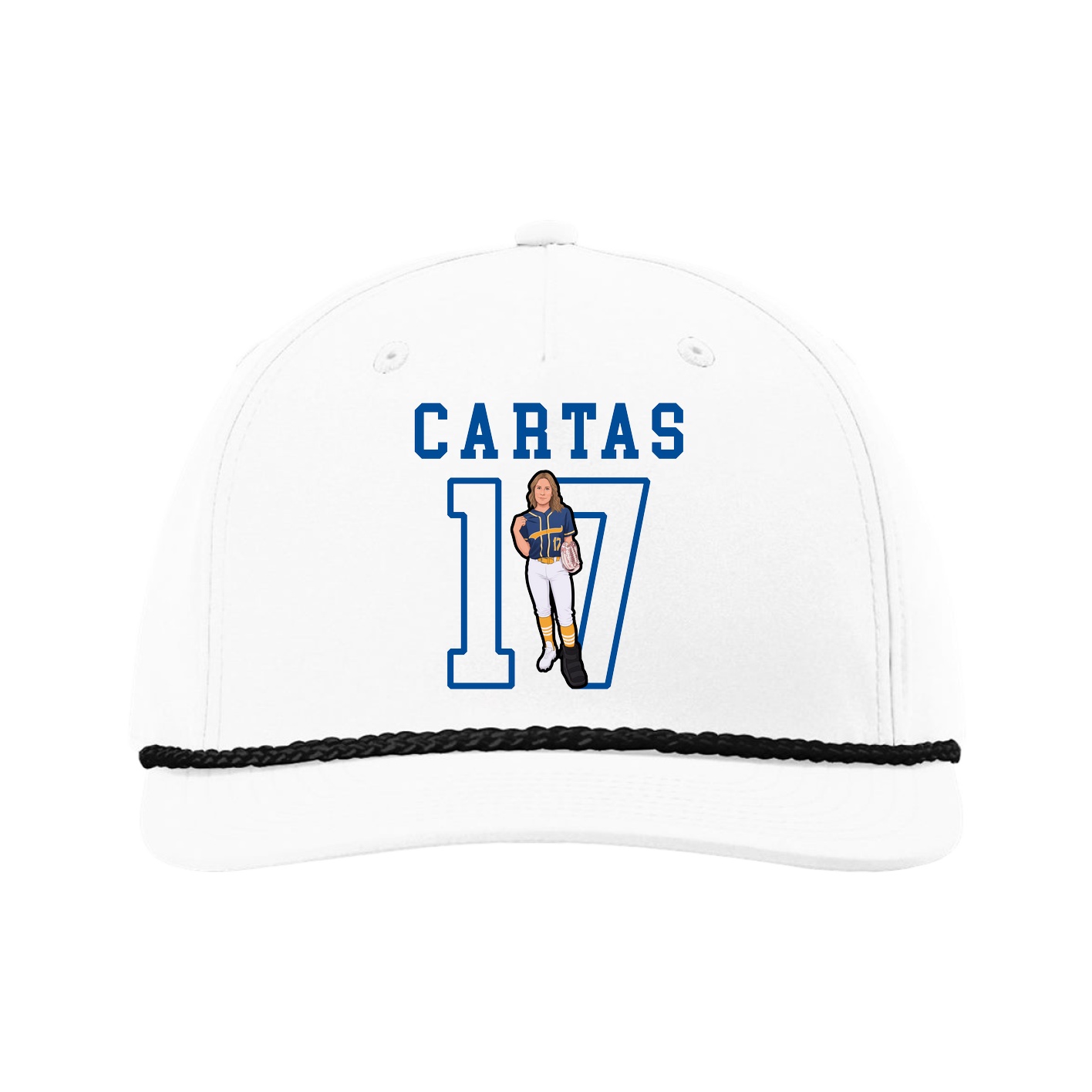 Five-Panel Classic Rope Cap — Shirsey in White