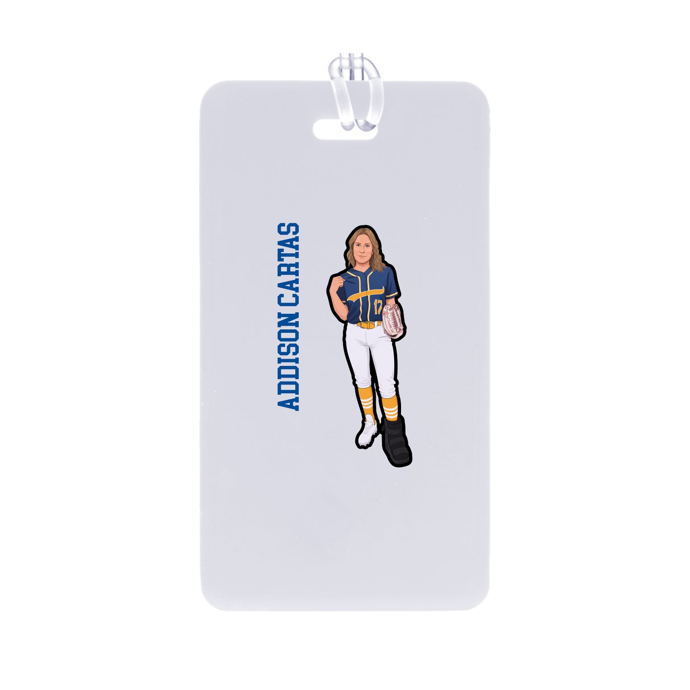 Bag Tag — Name Vertical in Classic