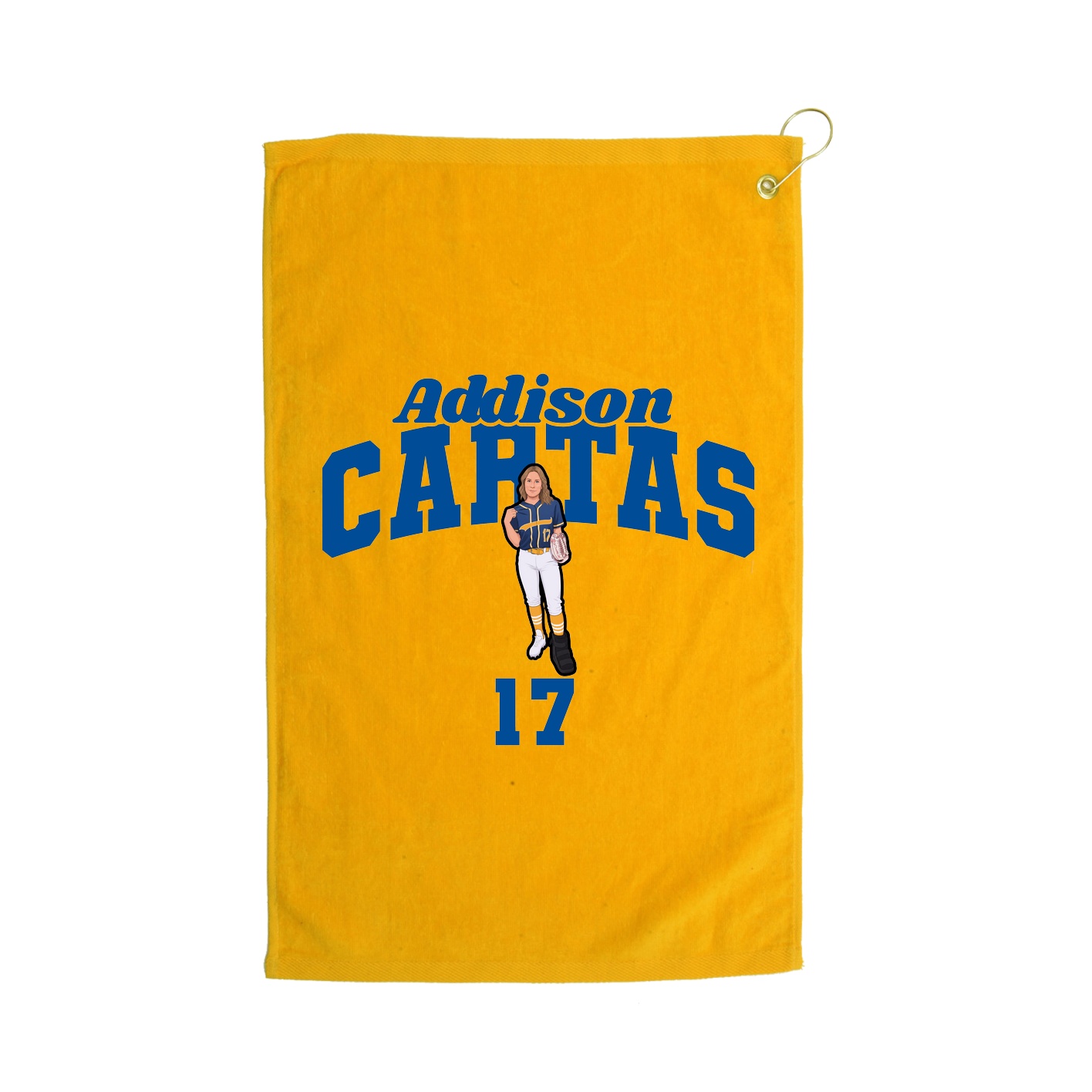 Golf Towel — Signature Arch in Gold